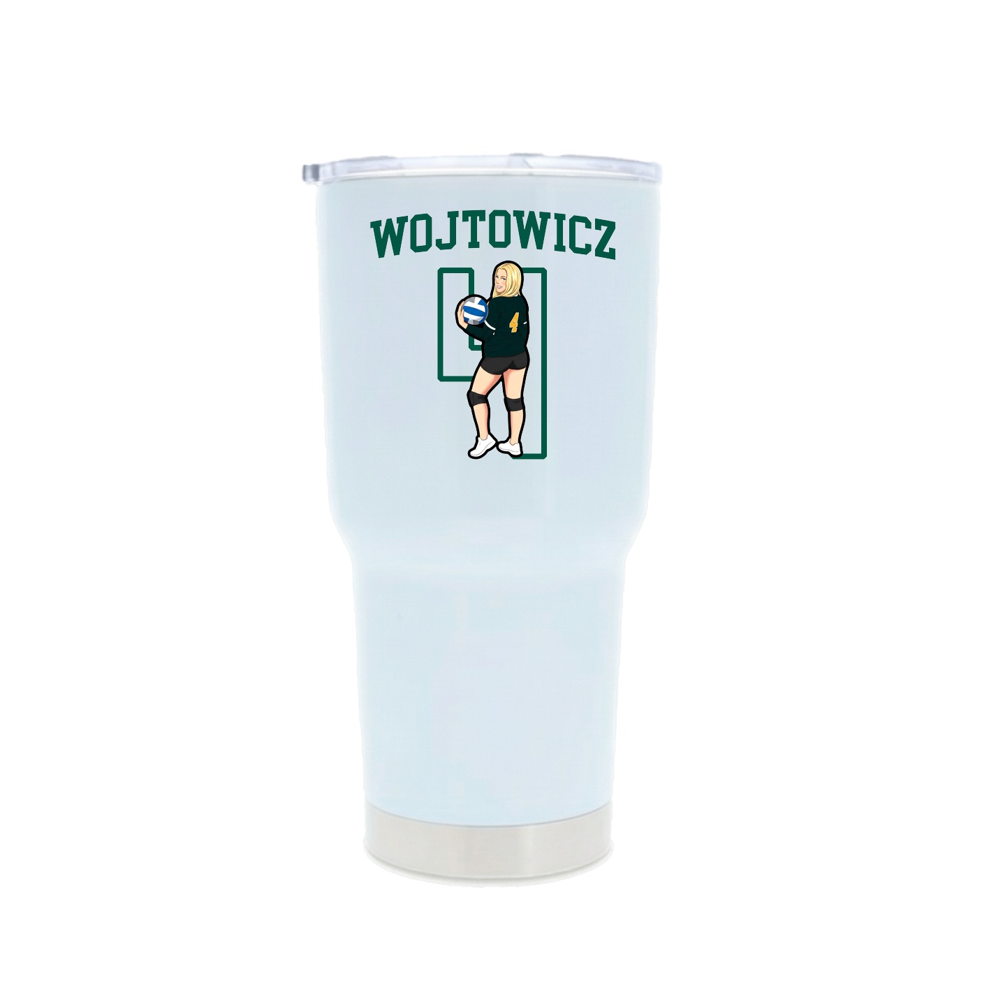 30oz Stainless Steel Tumbler — Shirsey in White