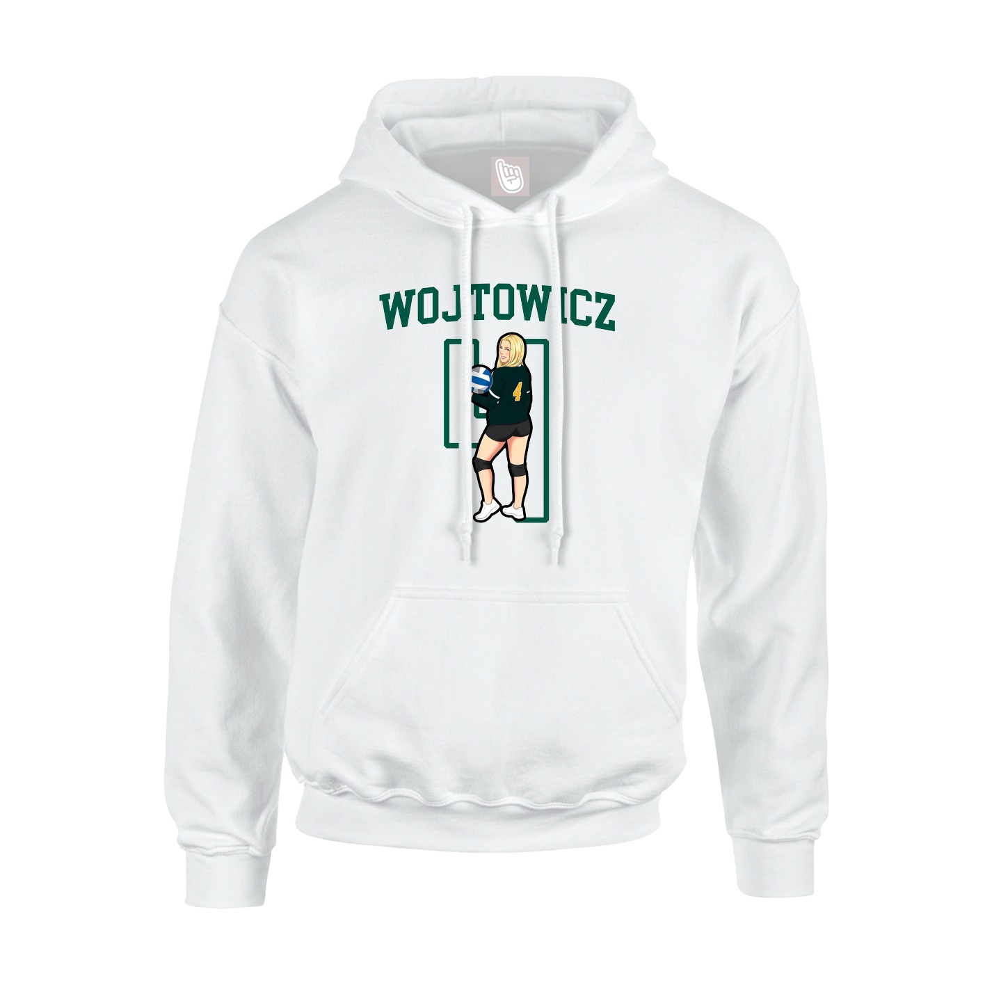 Hoodie — Shirsey in White