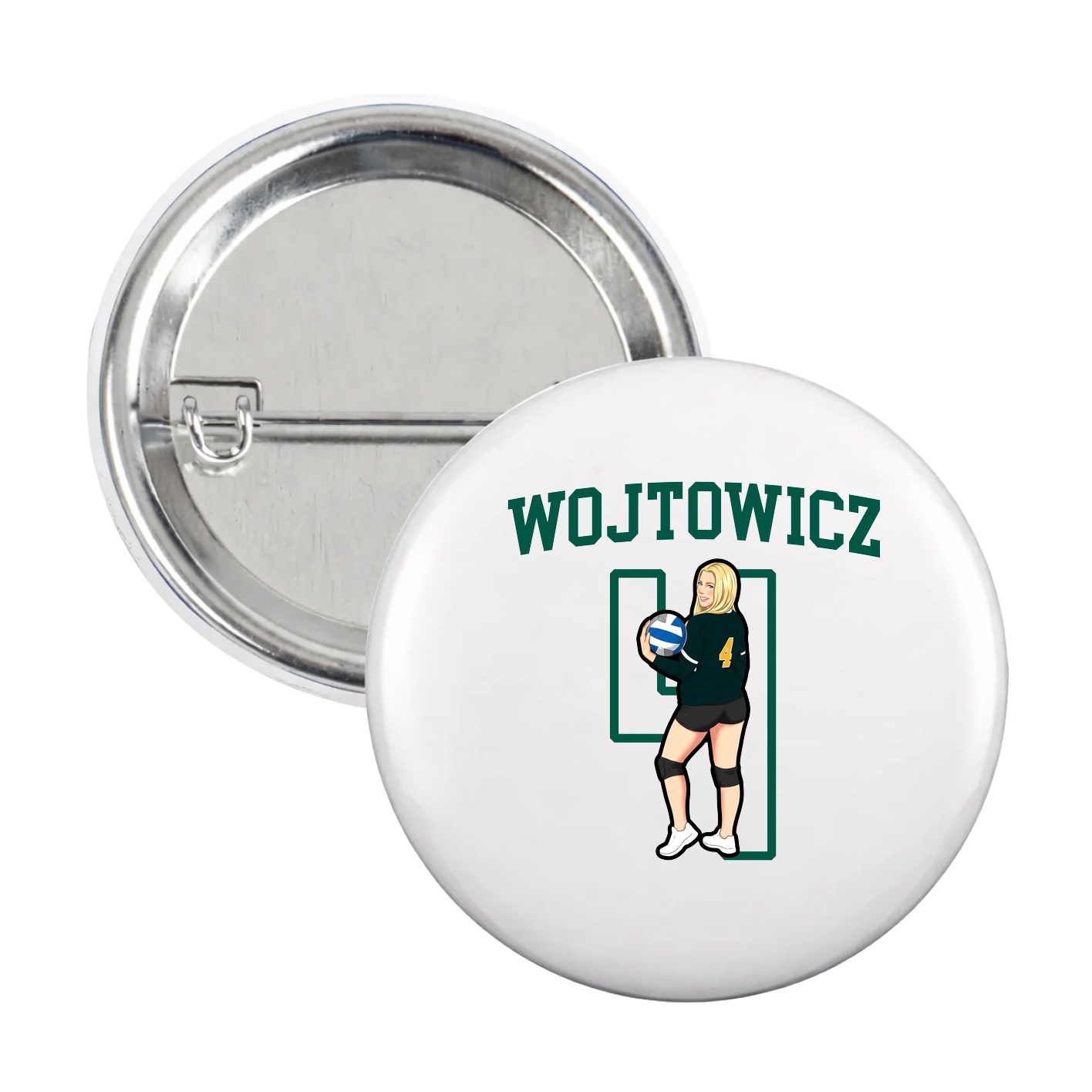 Game Day Button — Shirsey in White