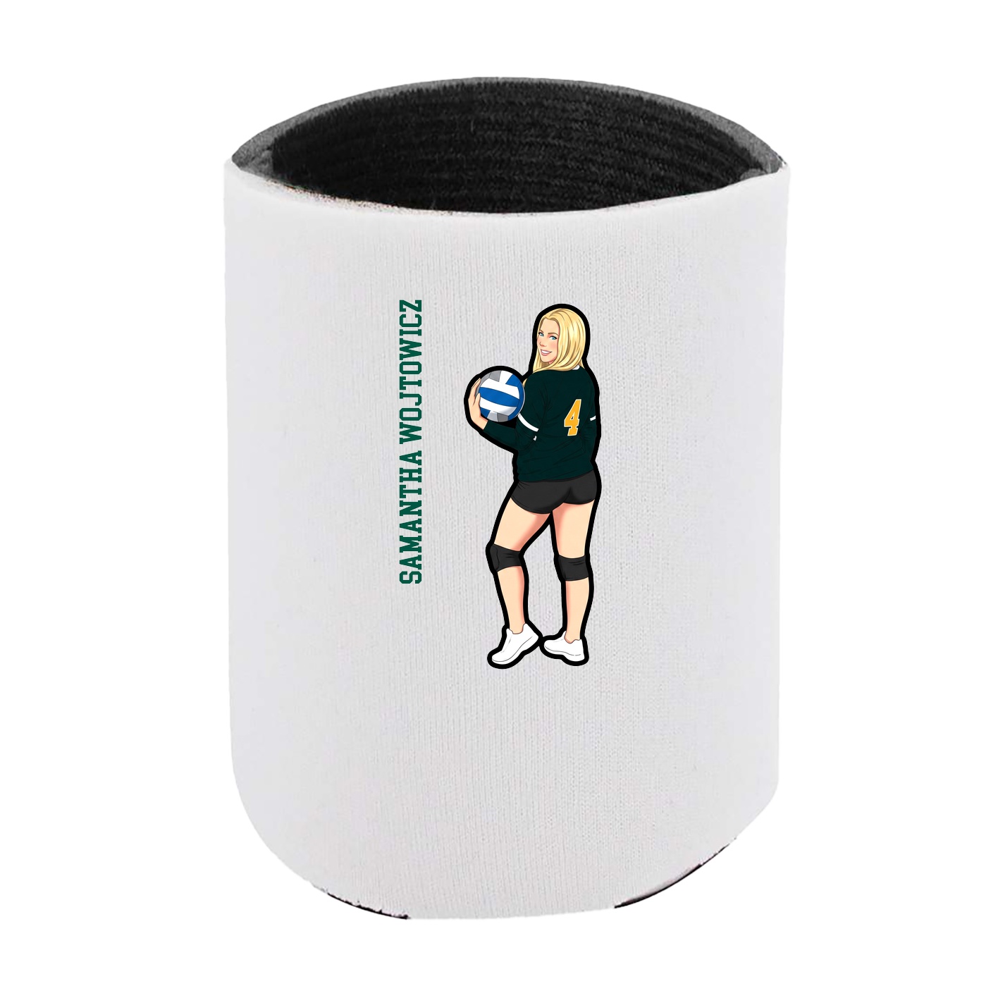 Can Holder — Name Vertical in White