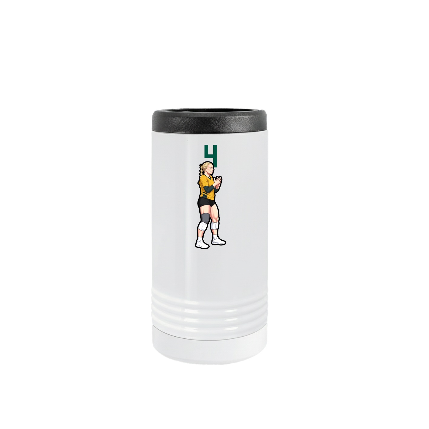 Slim Beverage Holder — Number Top in White
