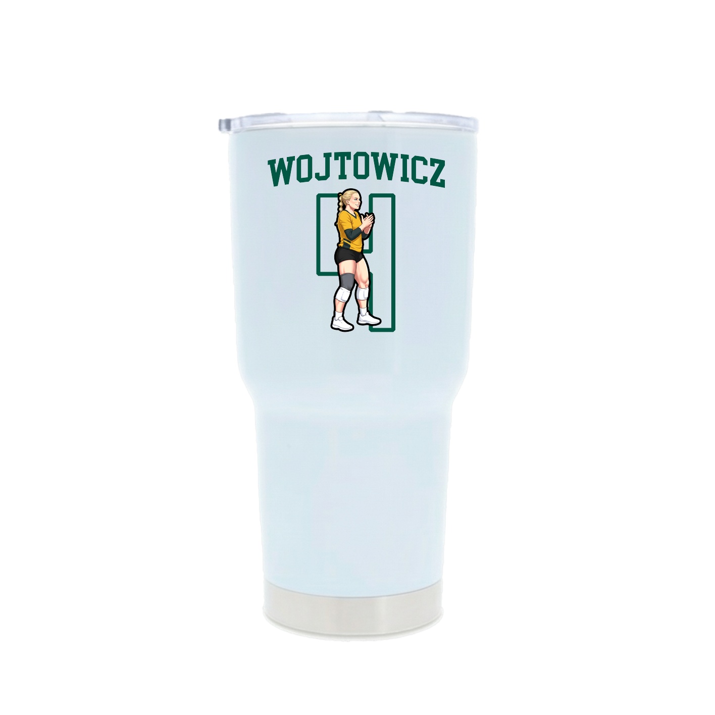30oz Stainless Steel Tumbler — Shirsey in White