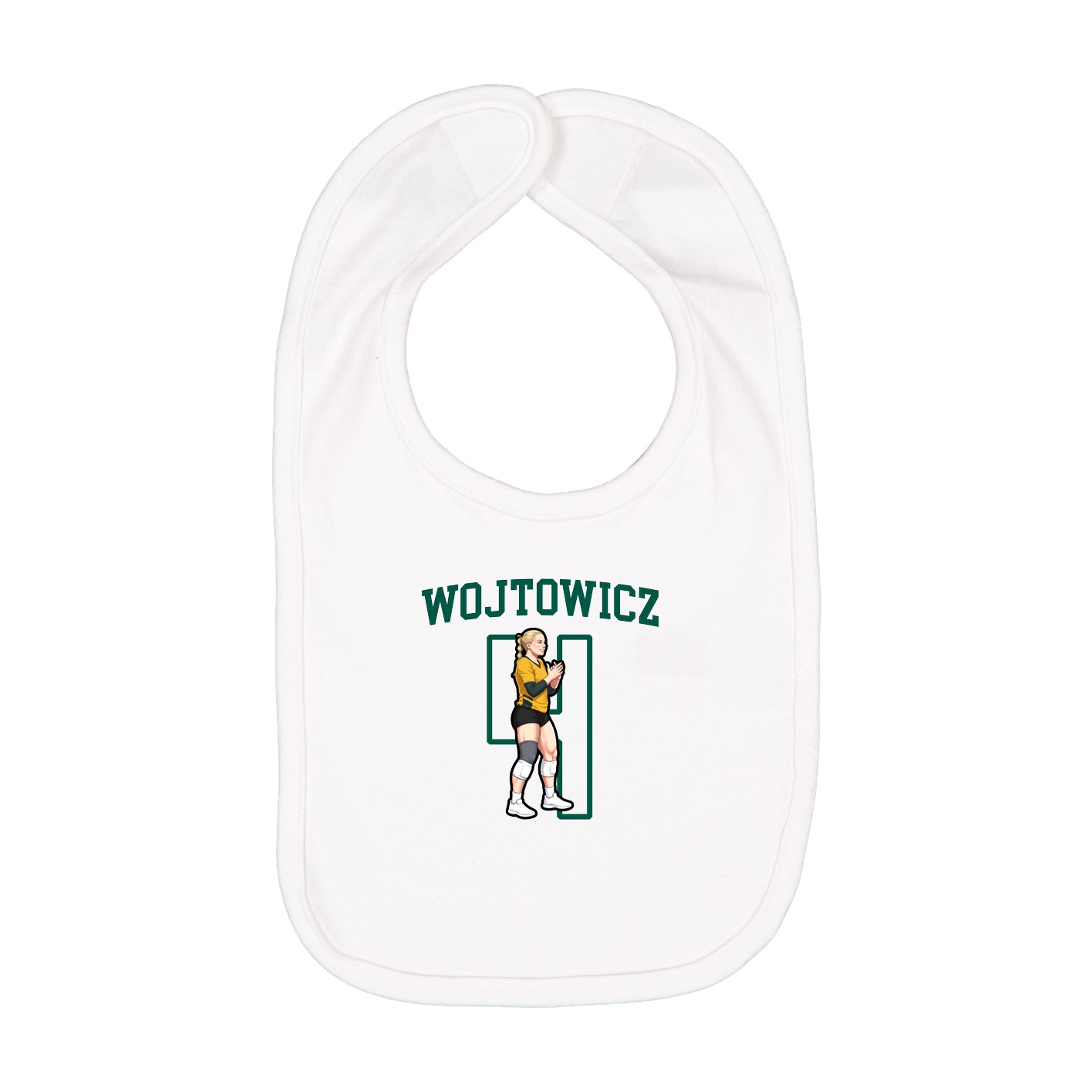 Infant Bib — Shirsey in White