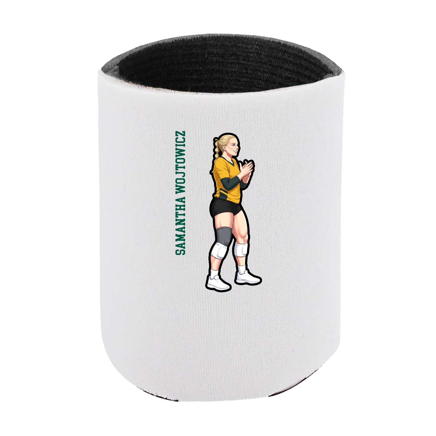 Can Holder — Name Vertical in White