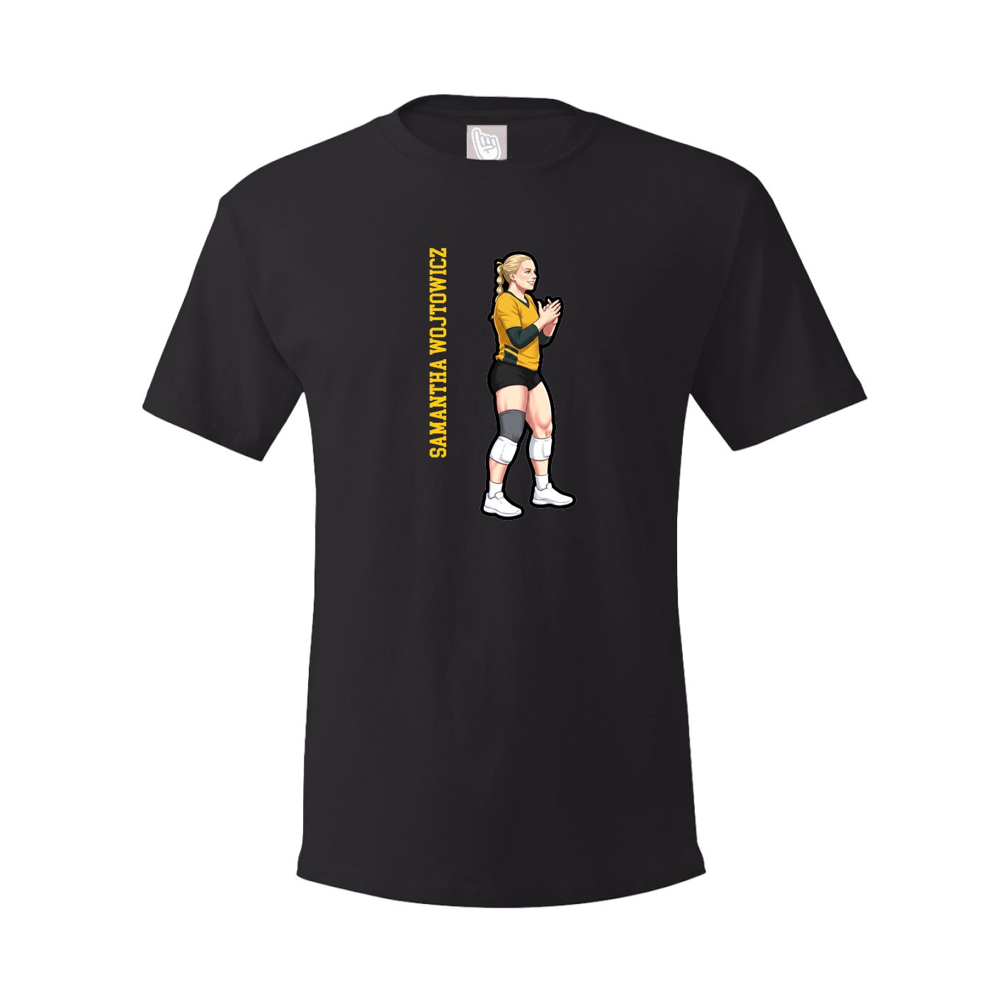 Tee — Name Vertical in Black