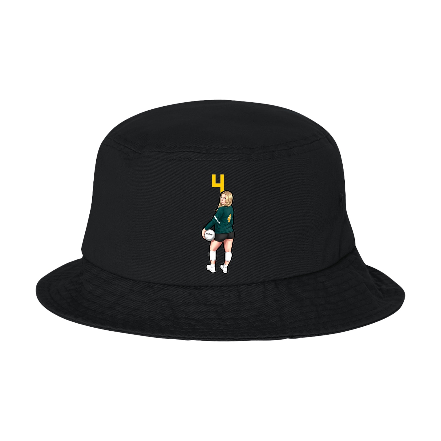 Bucket Cap — Number Top in Black