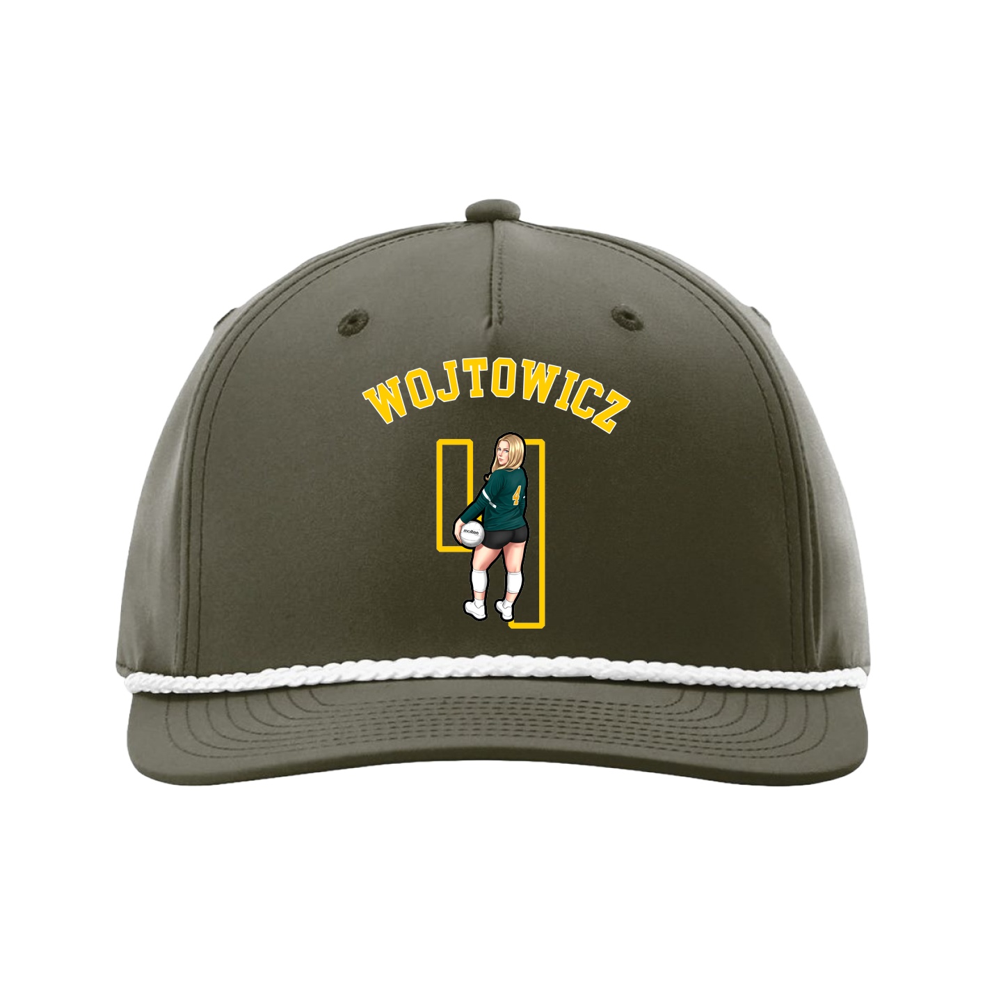 Five-Panel Classic Rope Cap — Shirsey Arch in Green