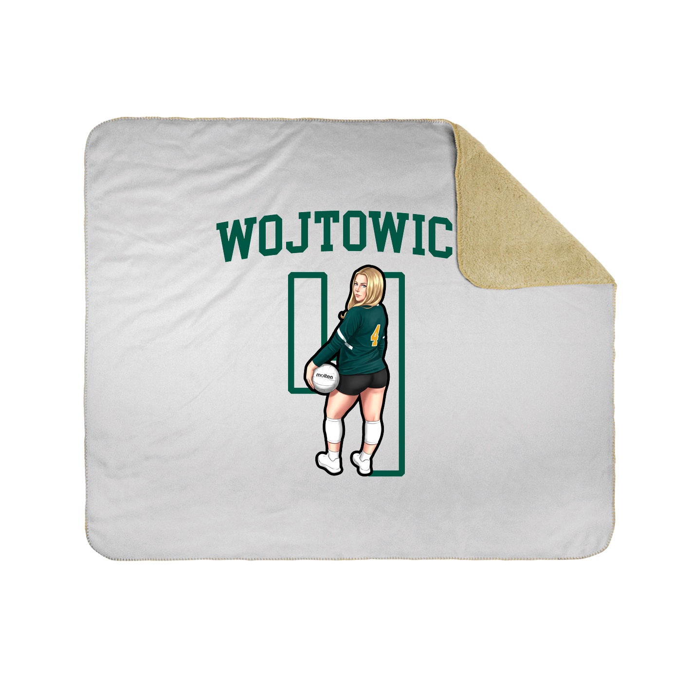Throw Blanket — Shirsey in White