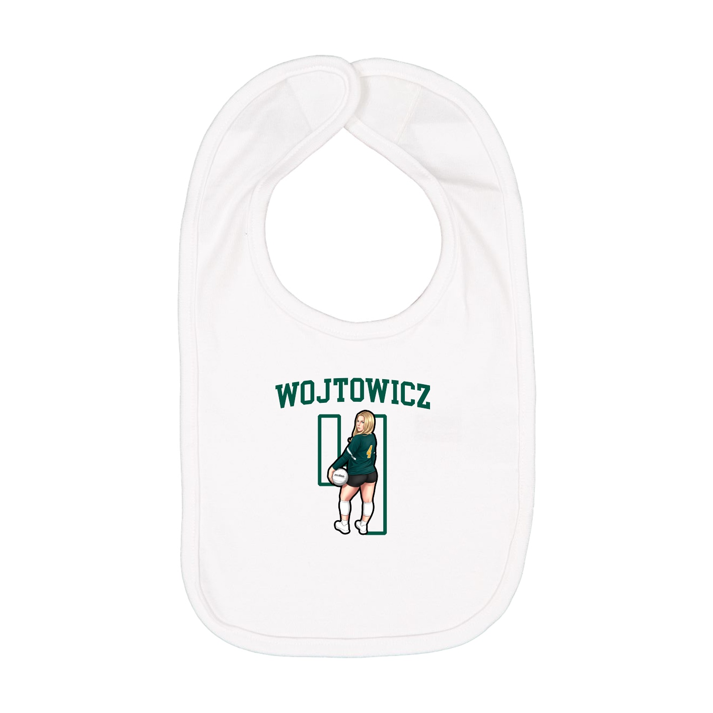 Infant Bib — Shirsey in White