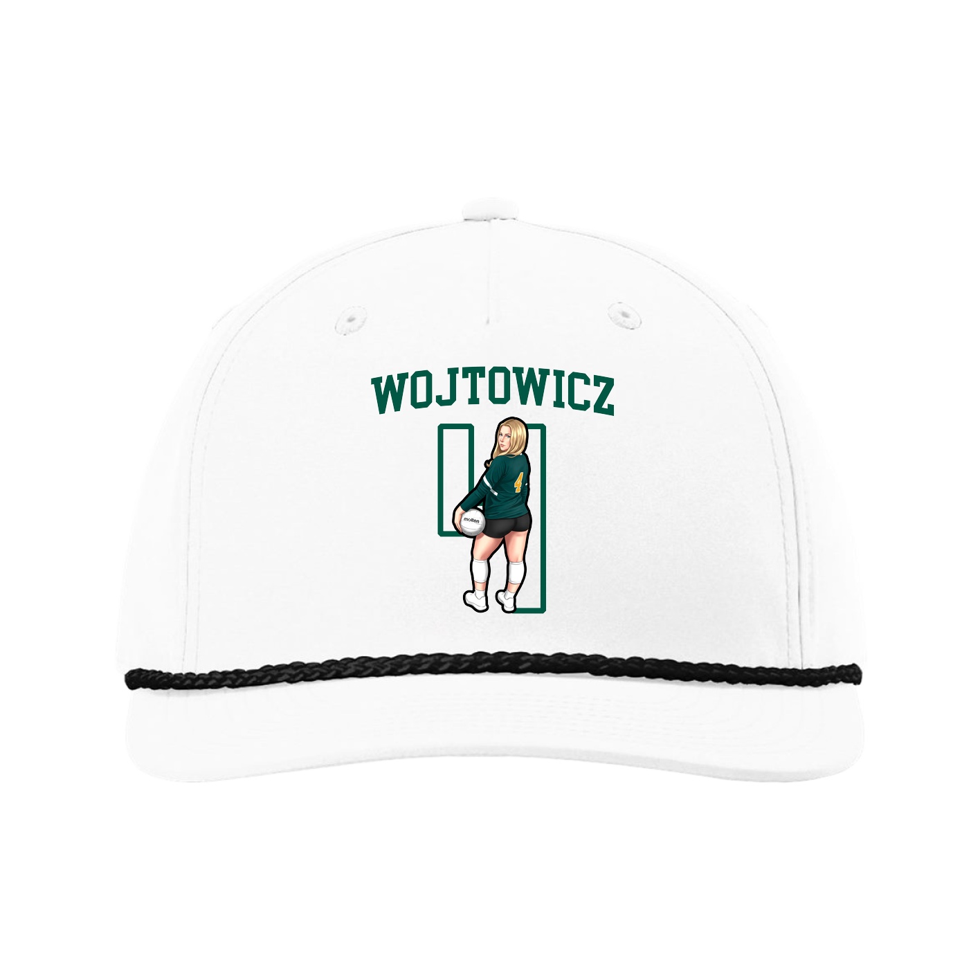 Five-Panel Classic Rope Cap — Shirsey in White