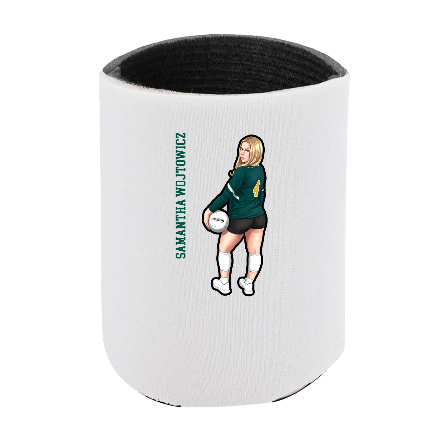Can Holder — Name Vertical in White
