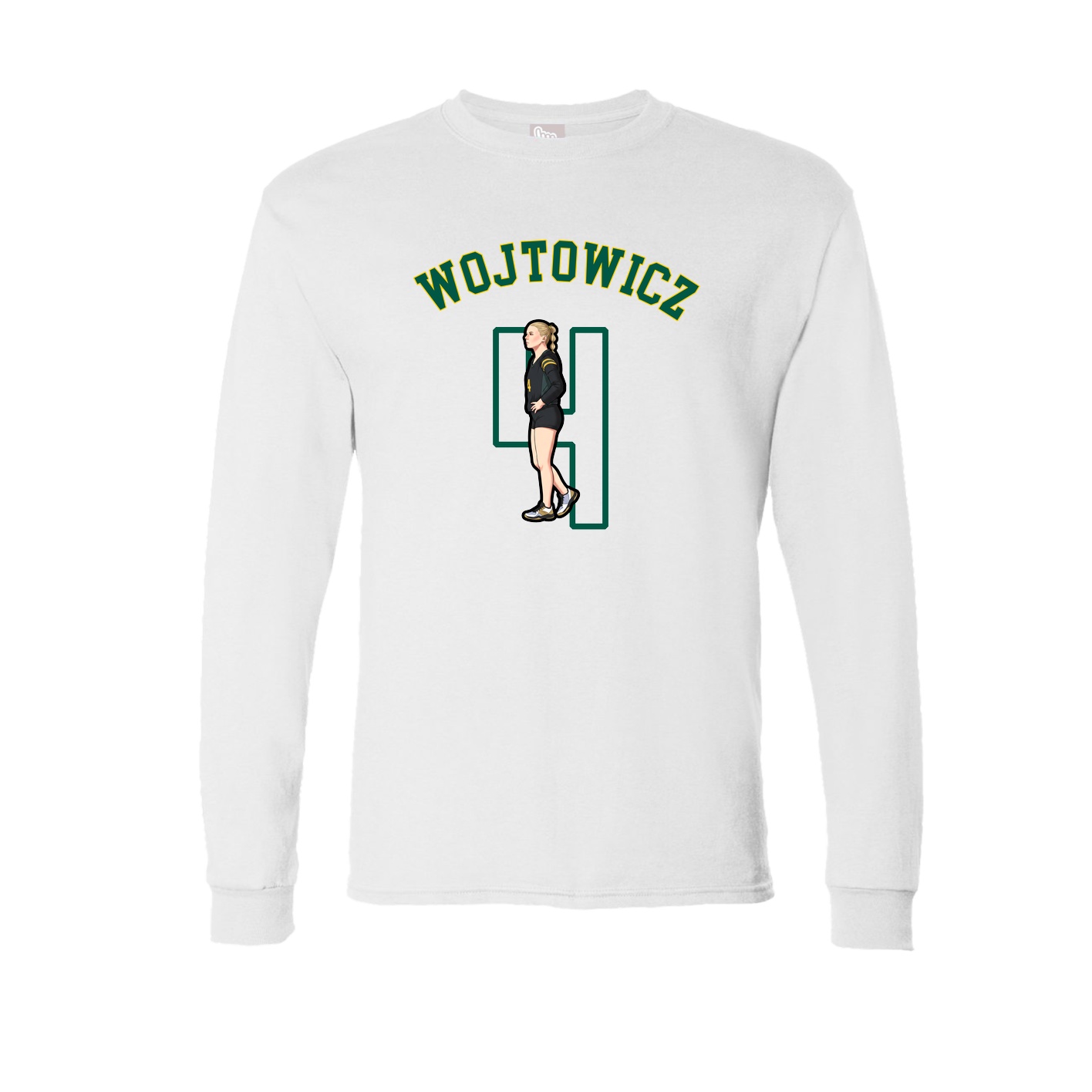 Long Sleeve Tee — Shirsey Arch in White