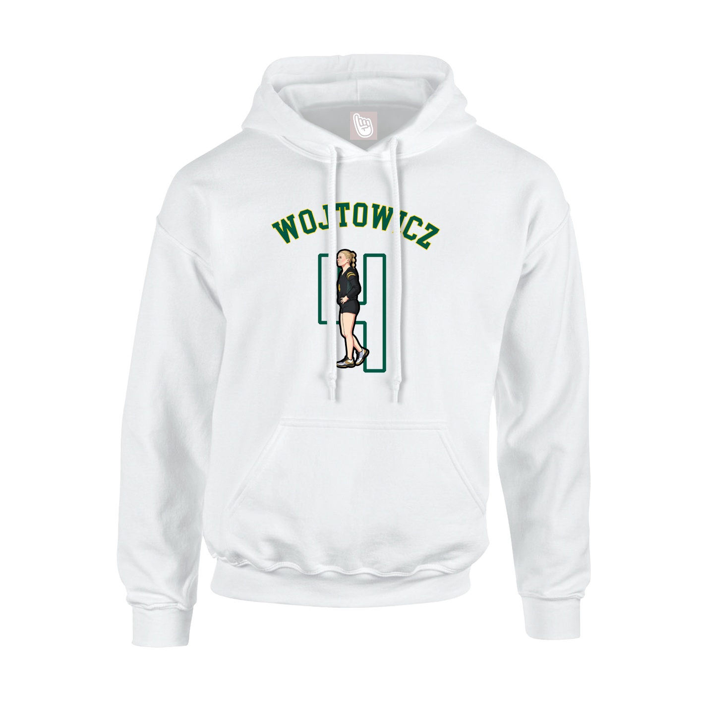 Hoodie — Shirsey Arch in White