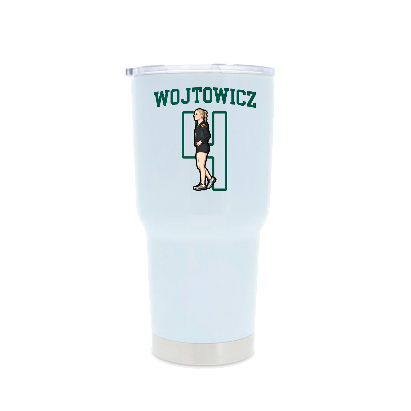 30oz Stainless Steel Tumbler — Shirsey in White