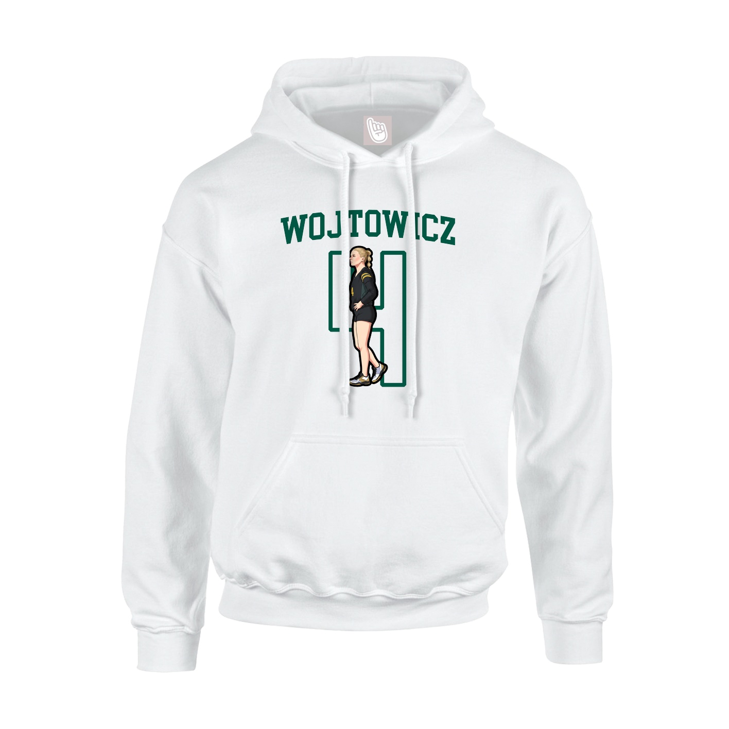 Hoodie — Shirsey in White