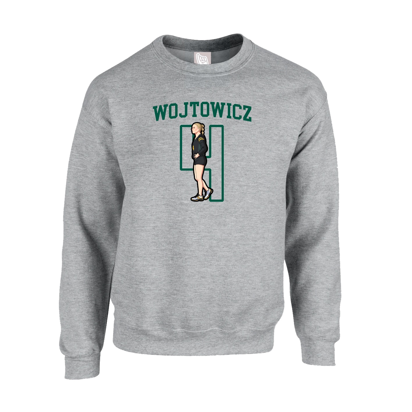 Fleece Crew — Shirsey in Grey