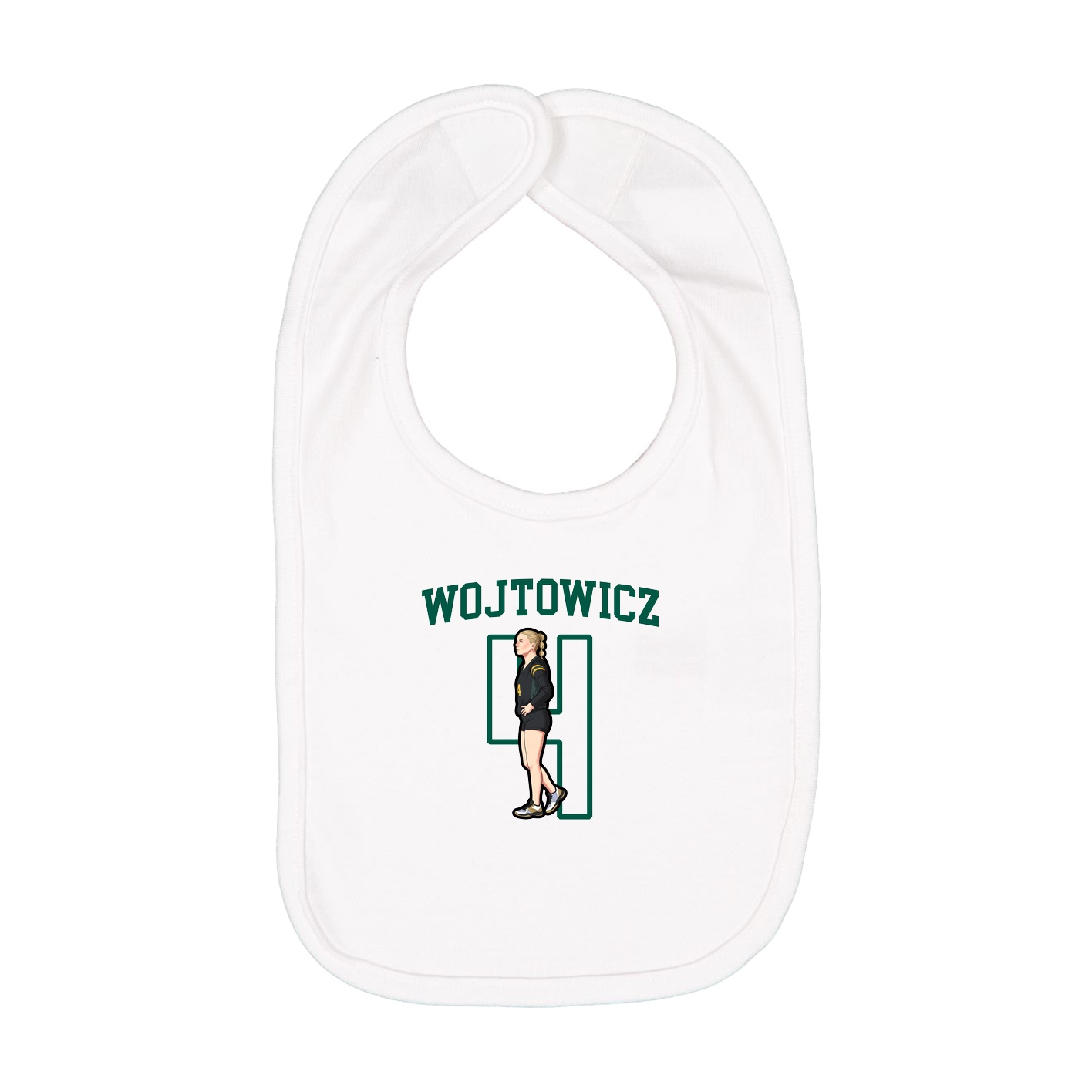 Infant Bib — Shirsey in White