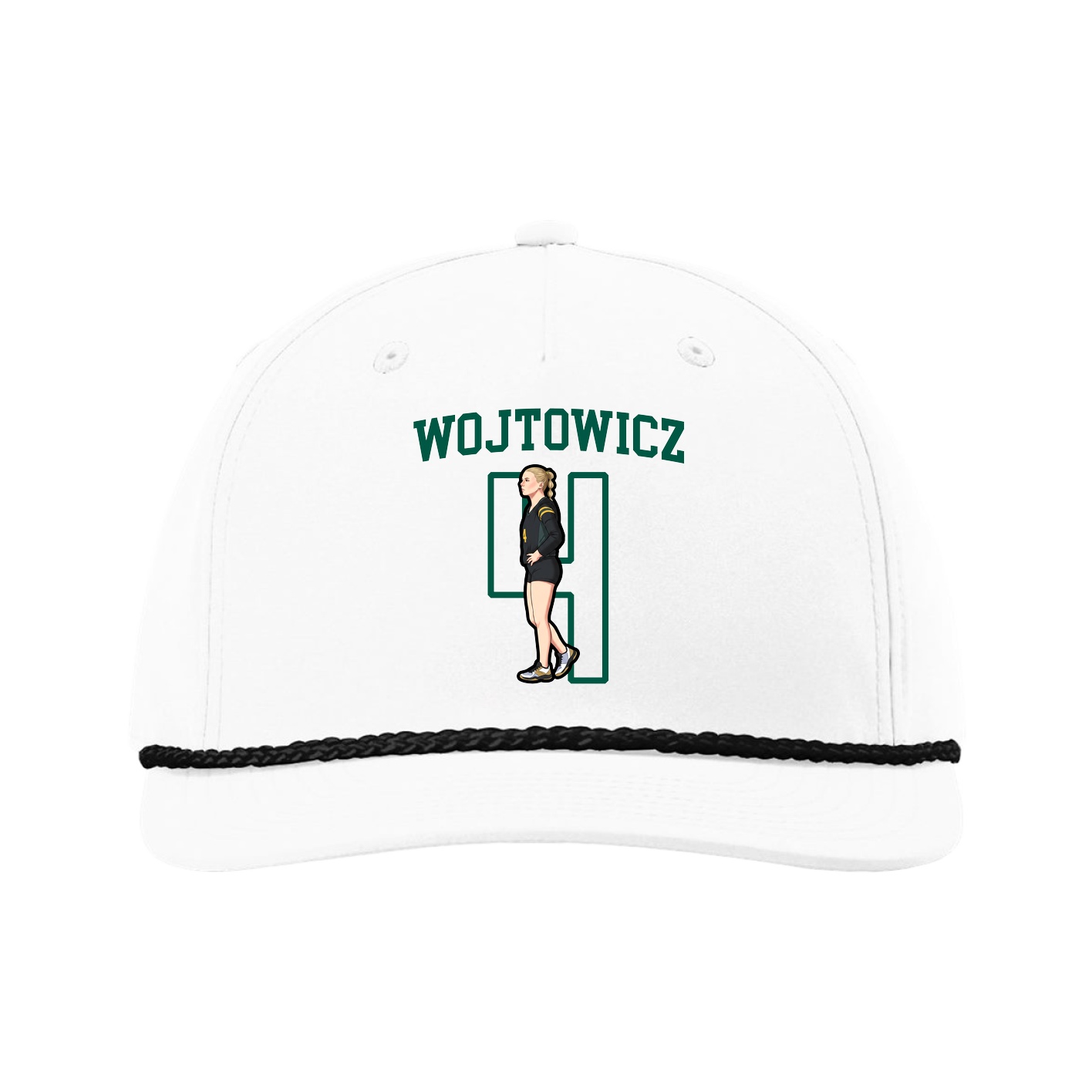 Five-Panel Classic Rope Cap — Shirsey in White