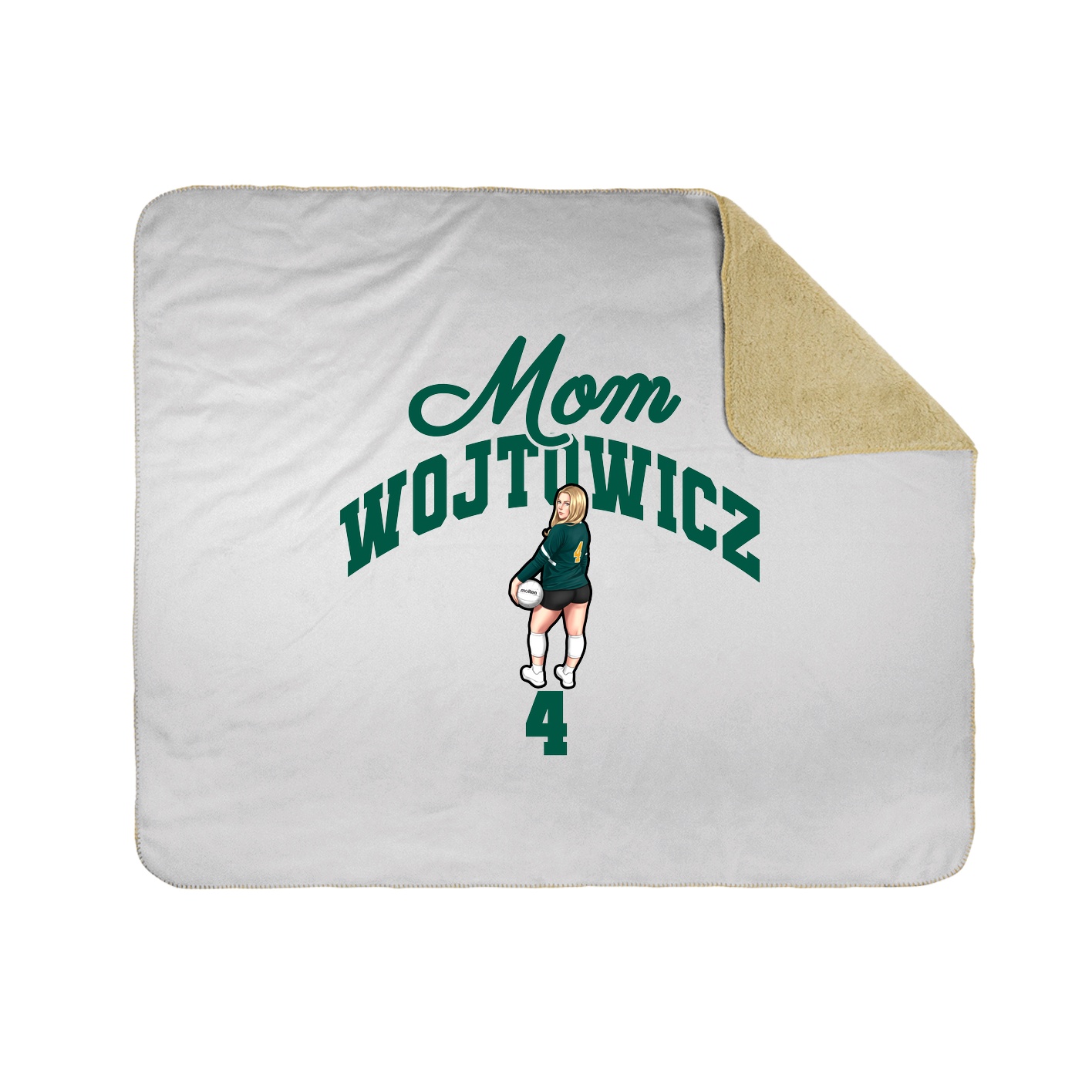 Throw Blanket — Mothers Day Arch in White