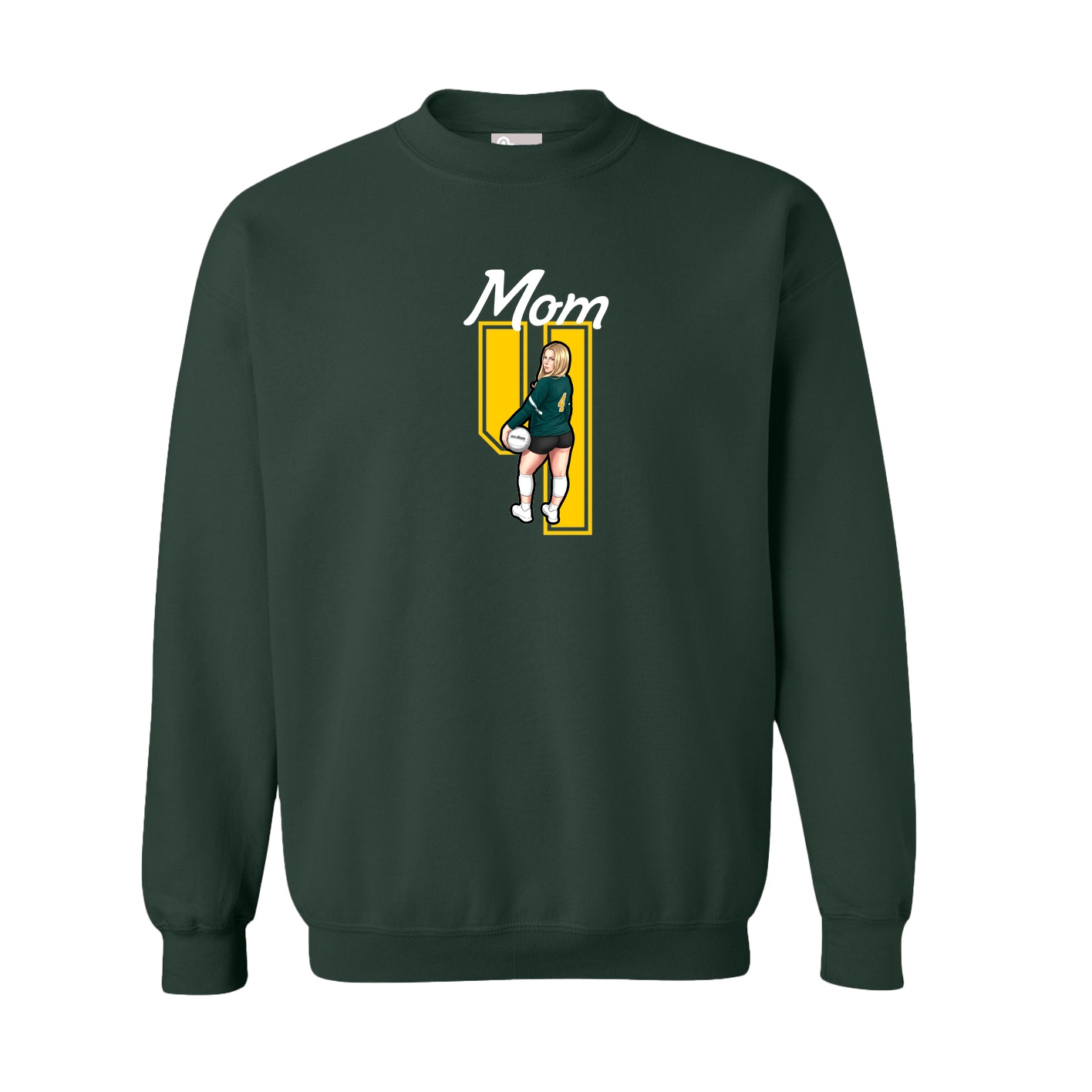 Fleece Crew — Mothers Day Shirsey in Green