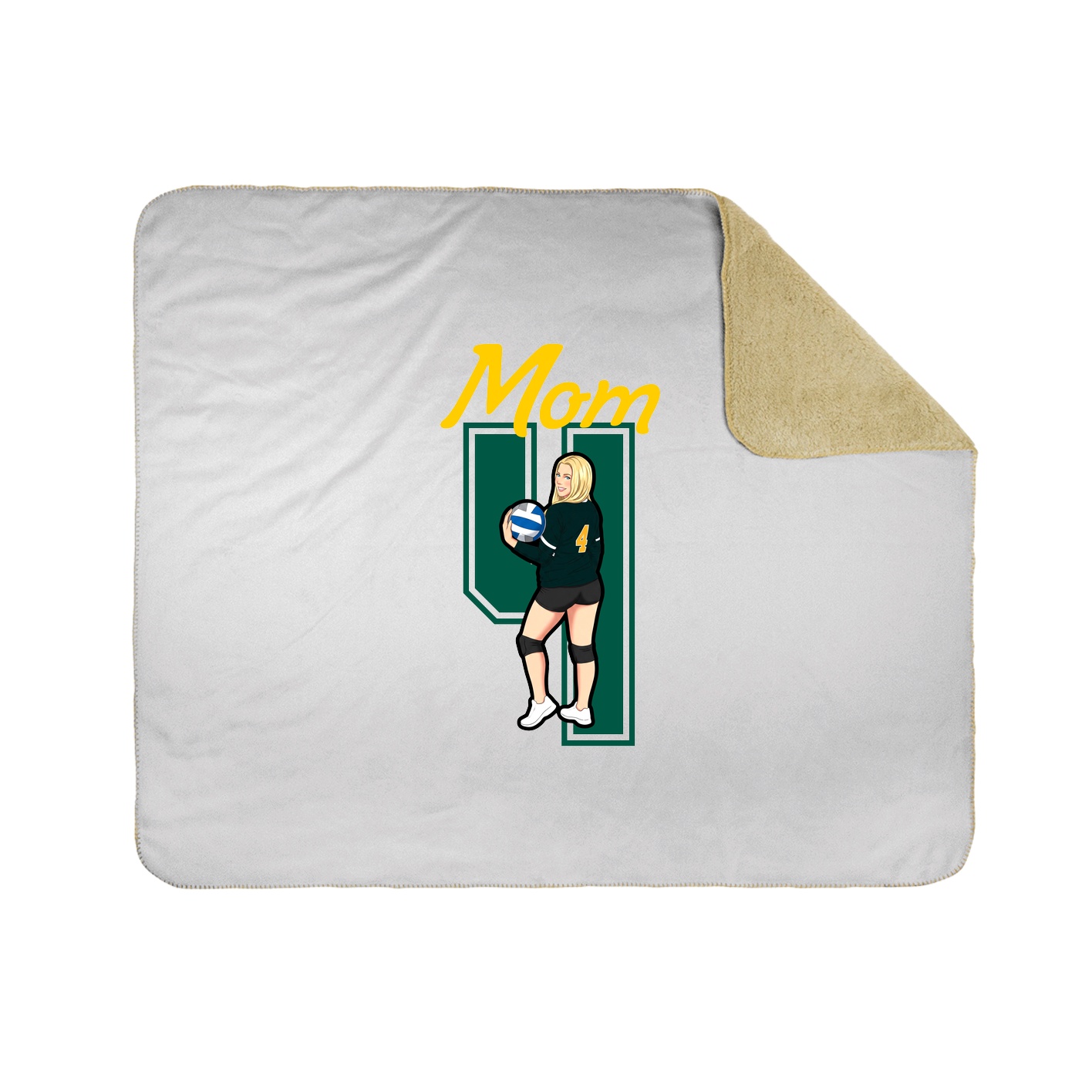Throw Blanket — Mothers Day Shirsey in White