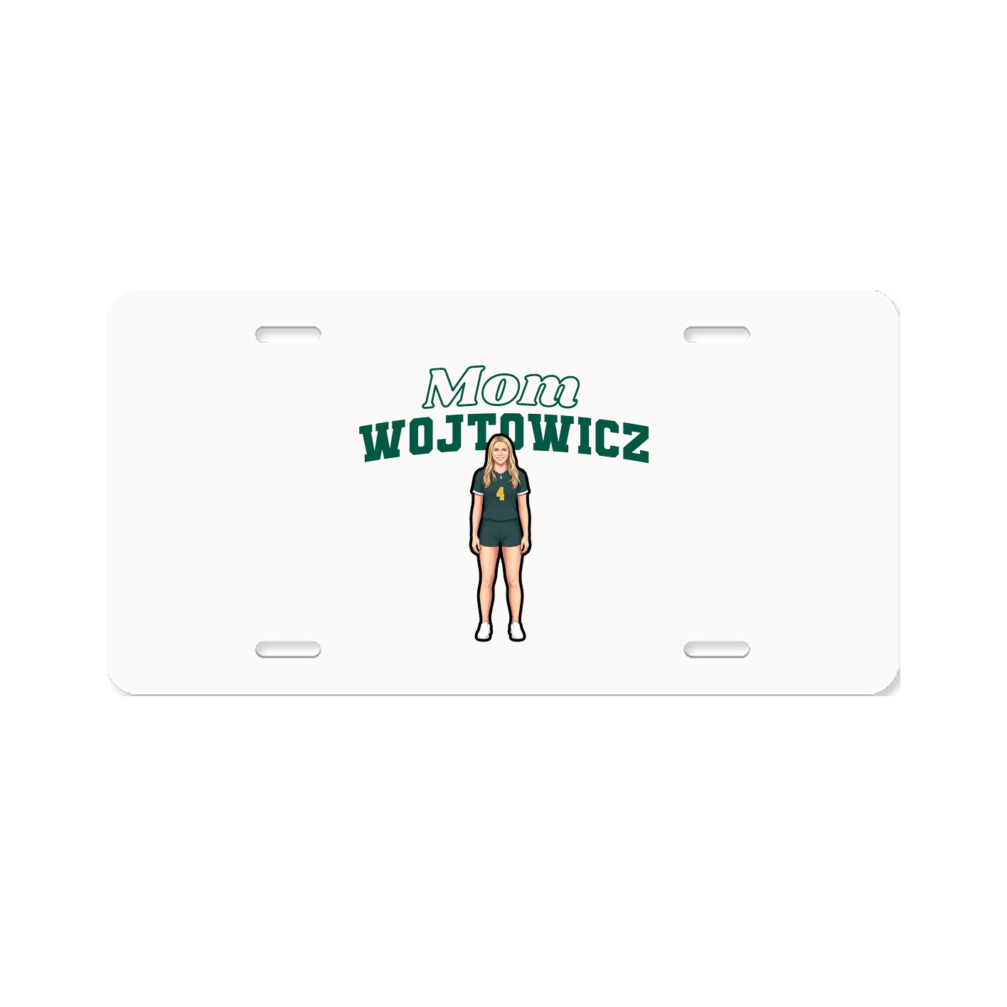 License Plate — Mothers Day Block in Classic