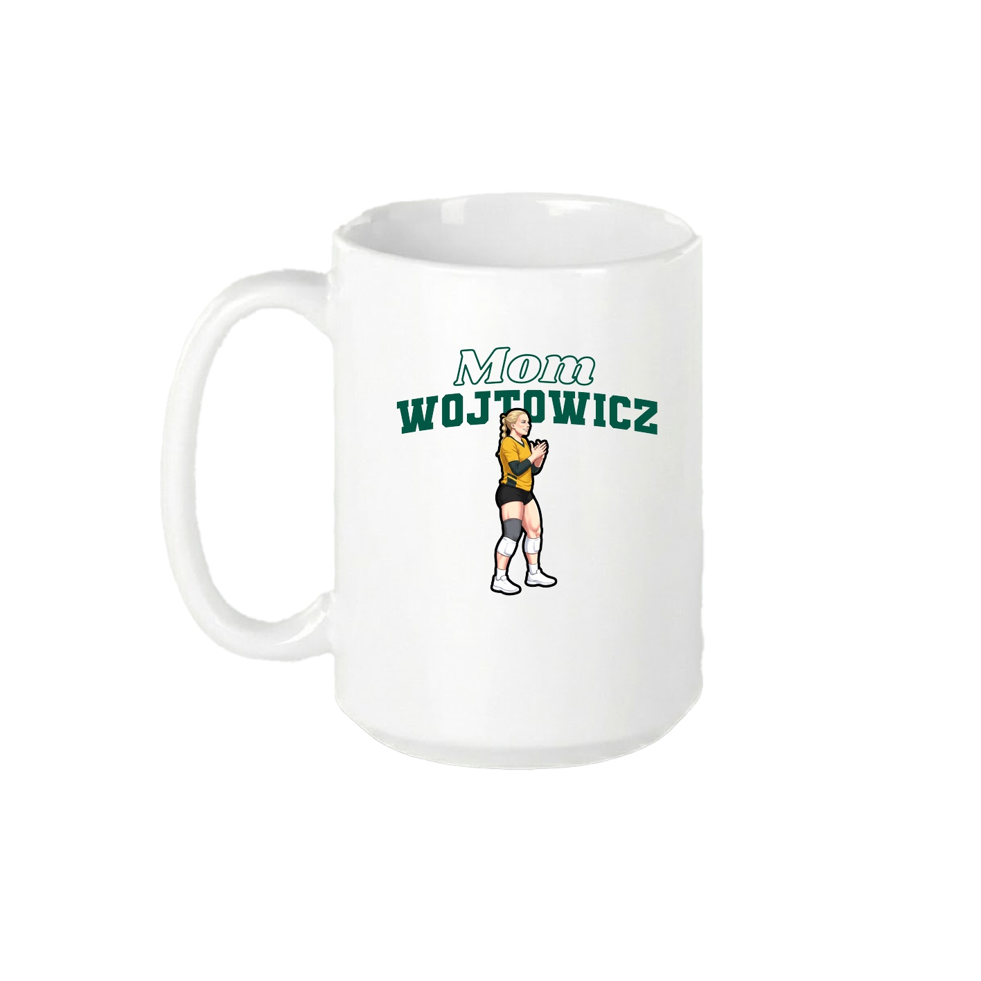 15oz Coffee Mug — Mothers Day Block in White