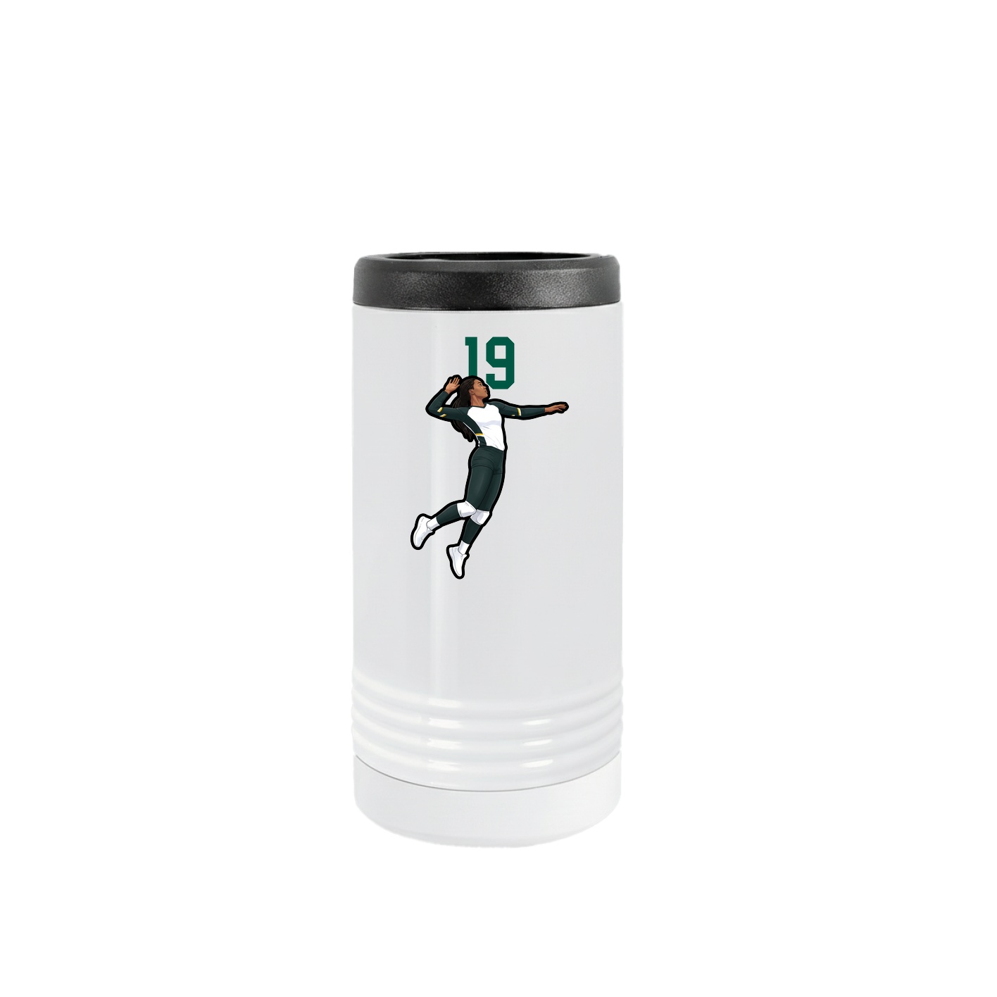 Slim Beverage Holder — Number Top in White