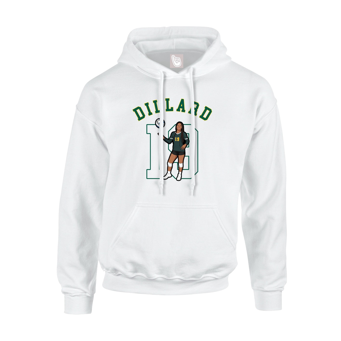 Youth Hoodie — Shirsey Arch in White