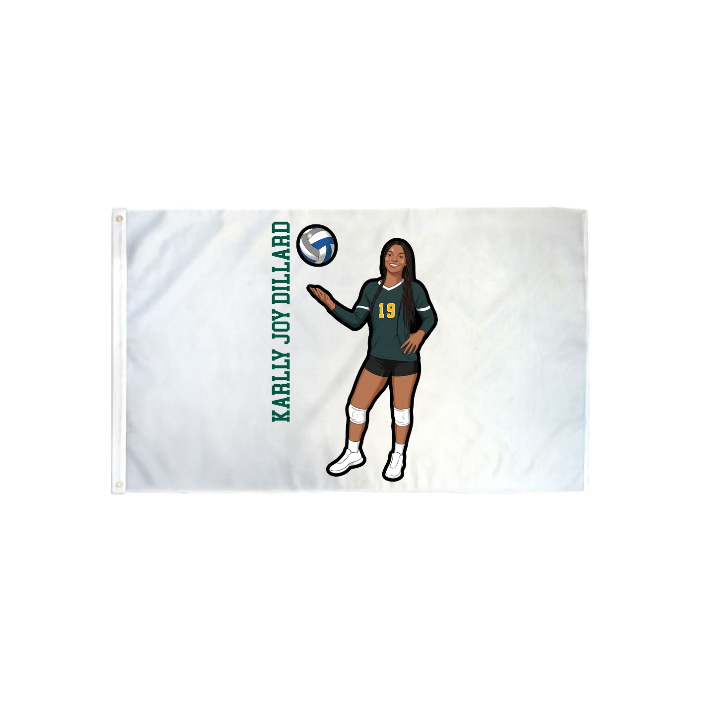 3x5 Flag — Name Vertical in Classic