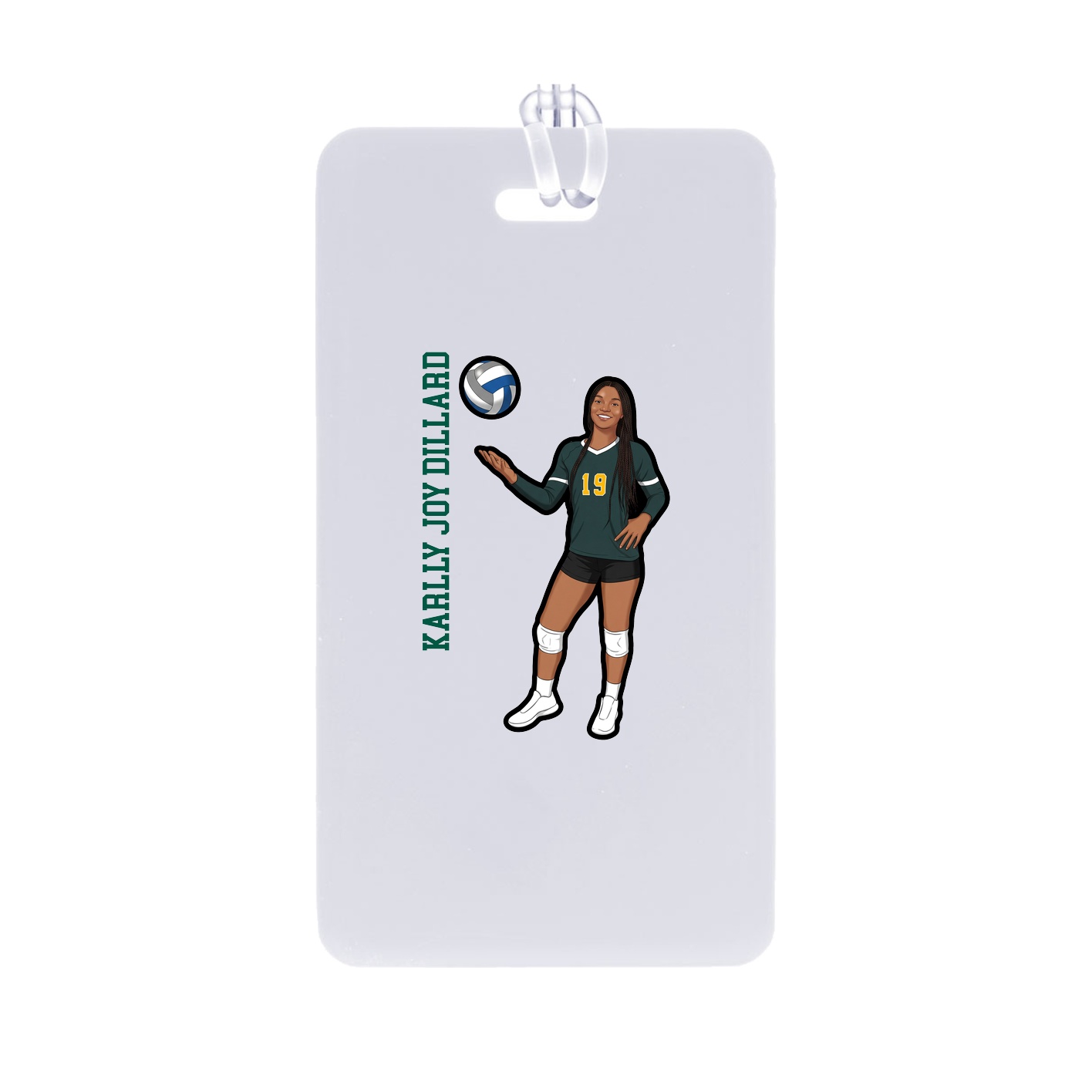 Bag Tag — Name Vertical in Classic