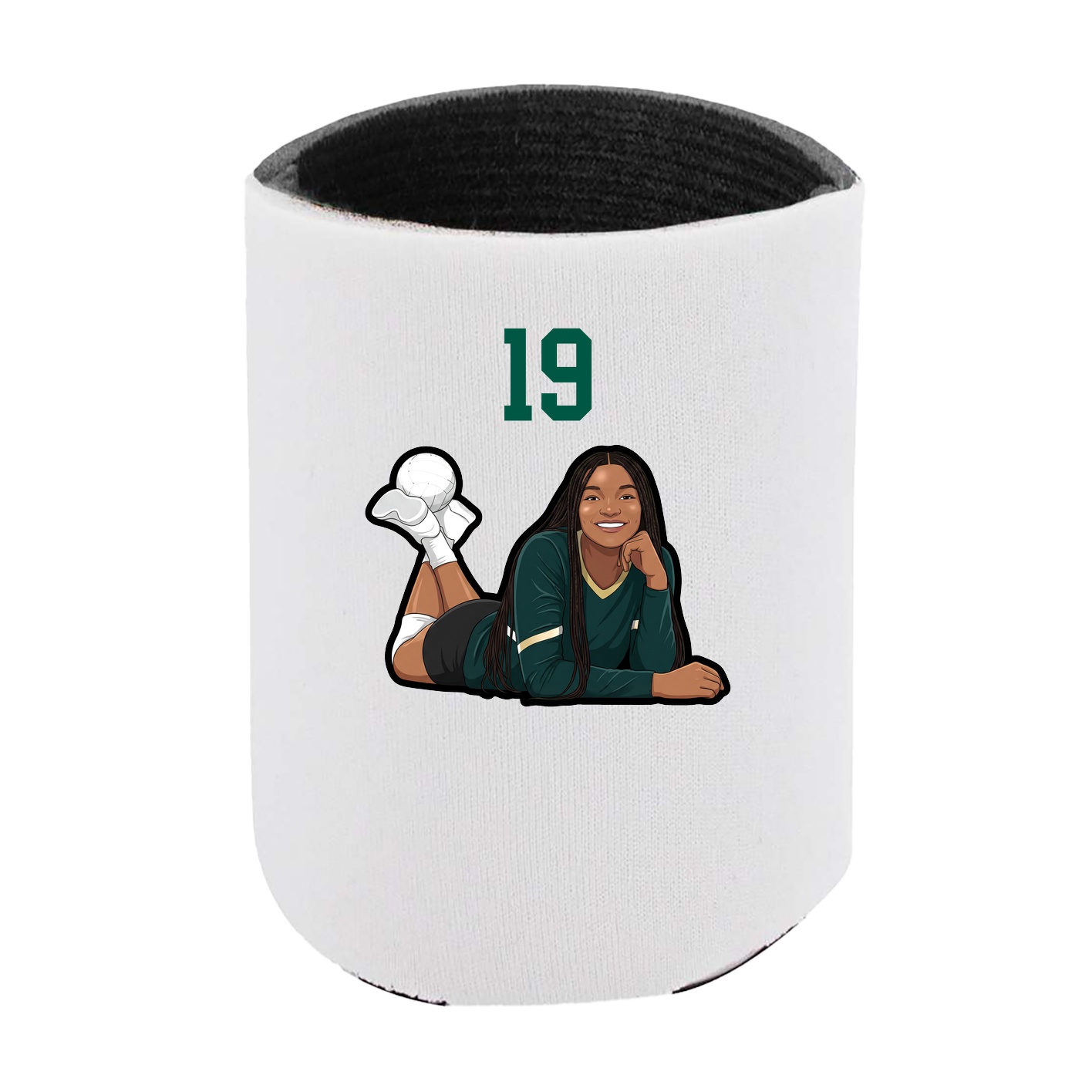 Can Holder — Number Top in White