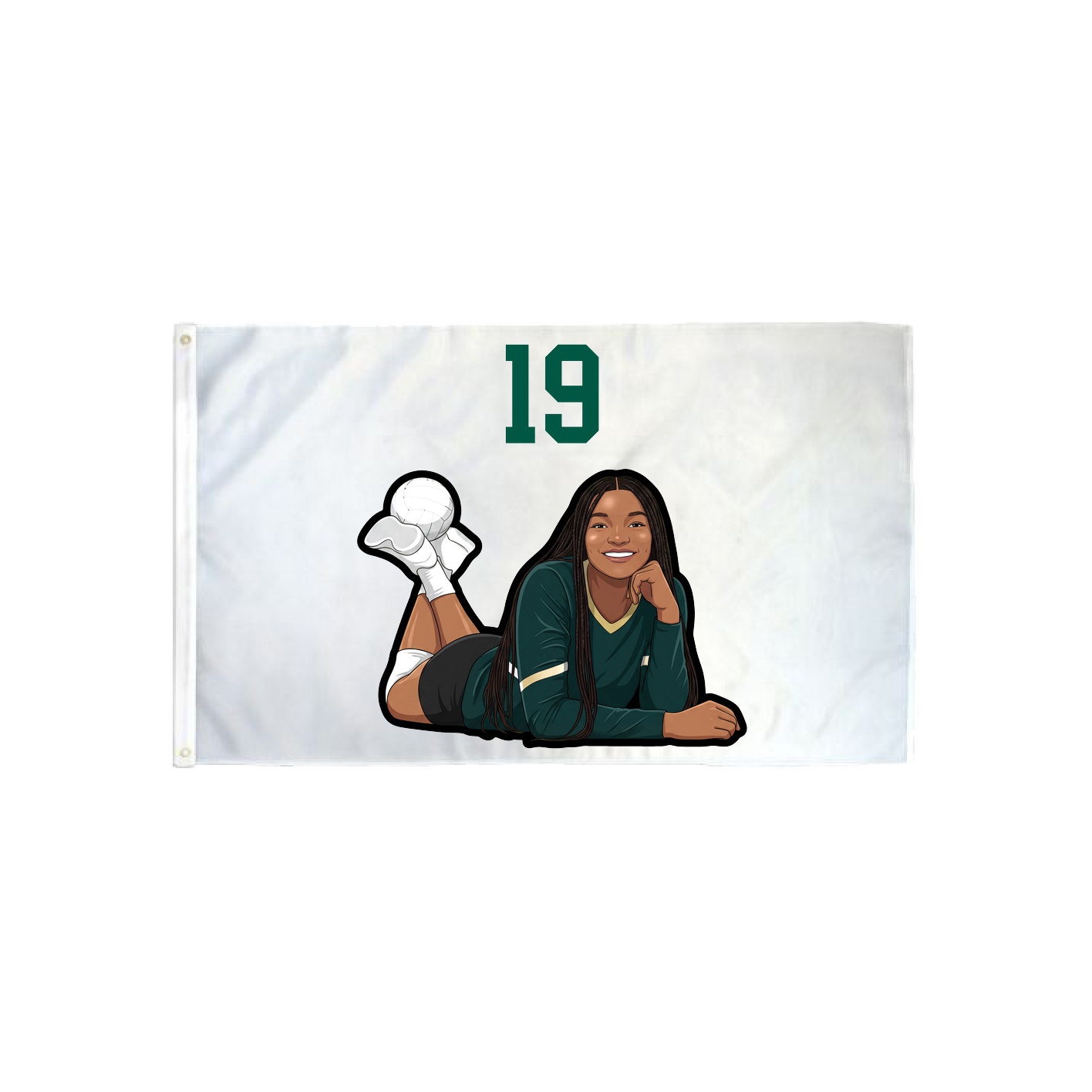 3x5 Flag — Number Top in Classic