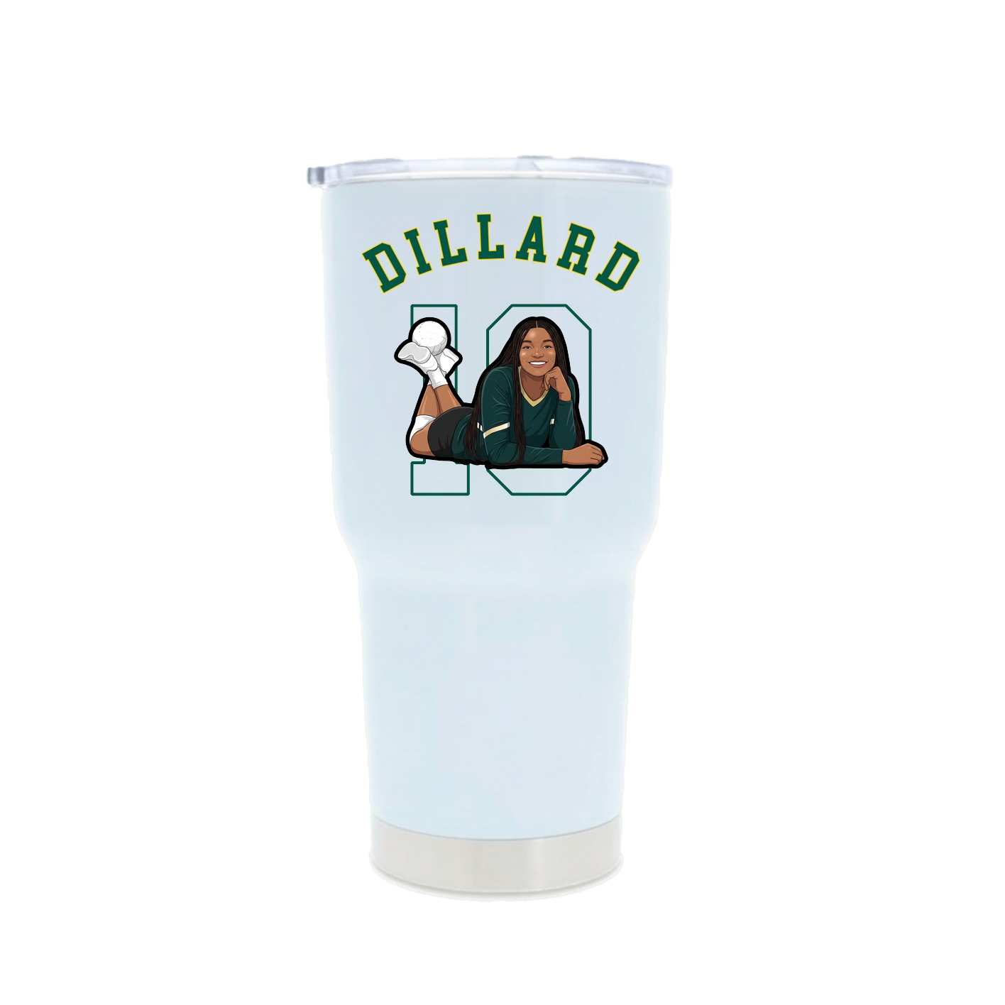 30oz Stainless Steel Tumbler — Shirsey Arch in White