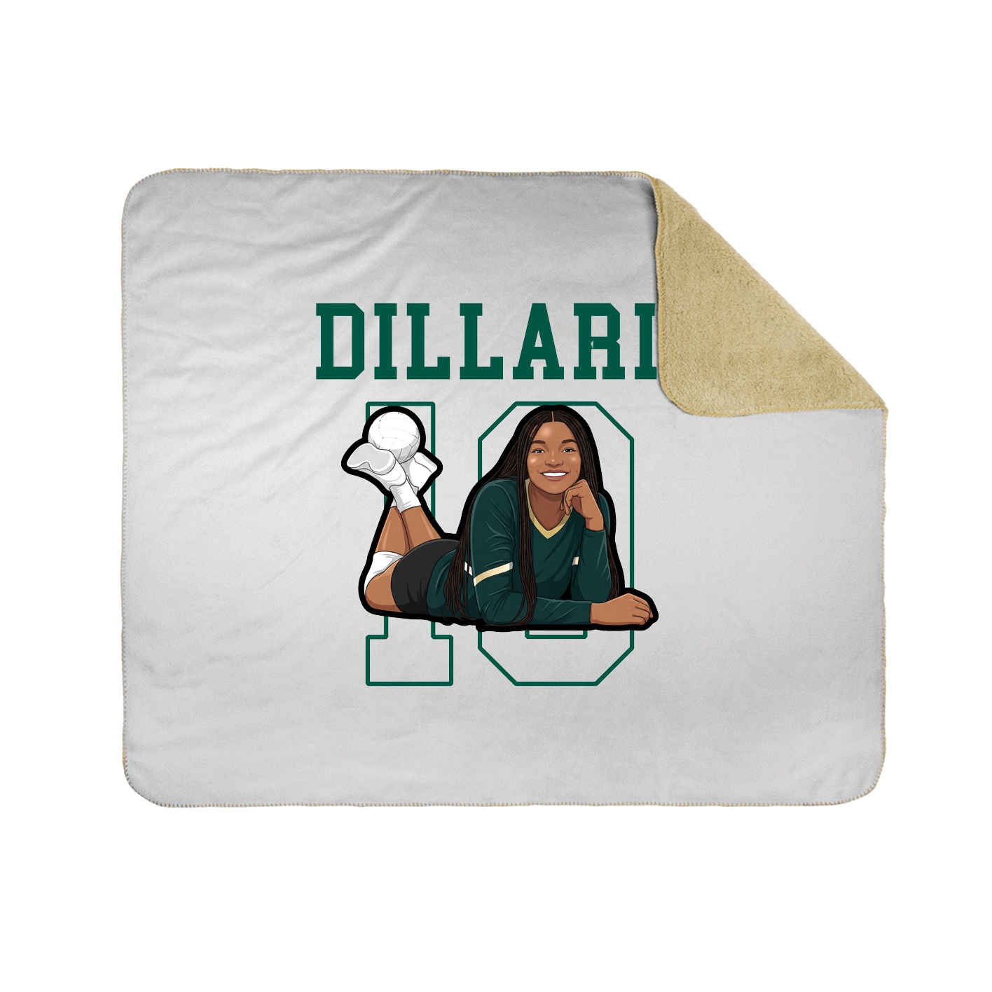 Throw Blanket — Shirsey in White