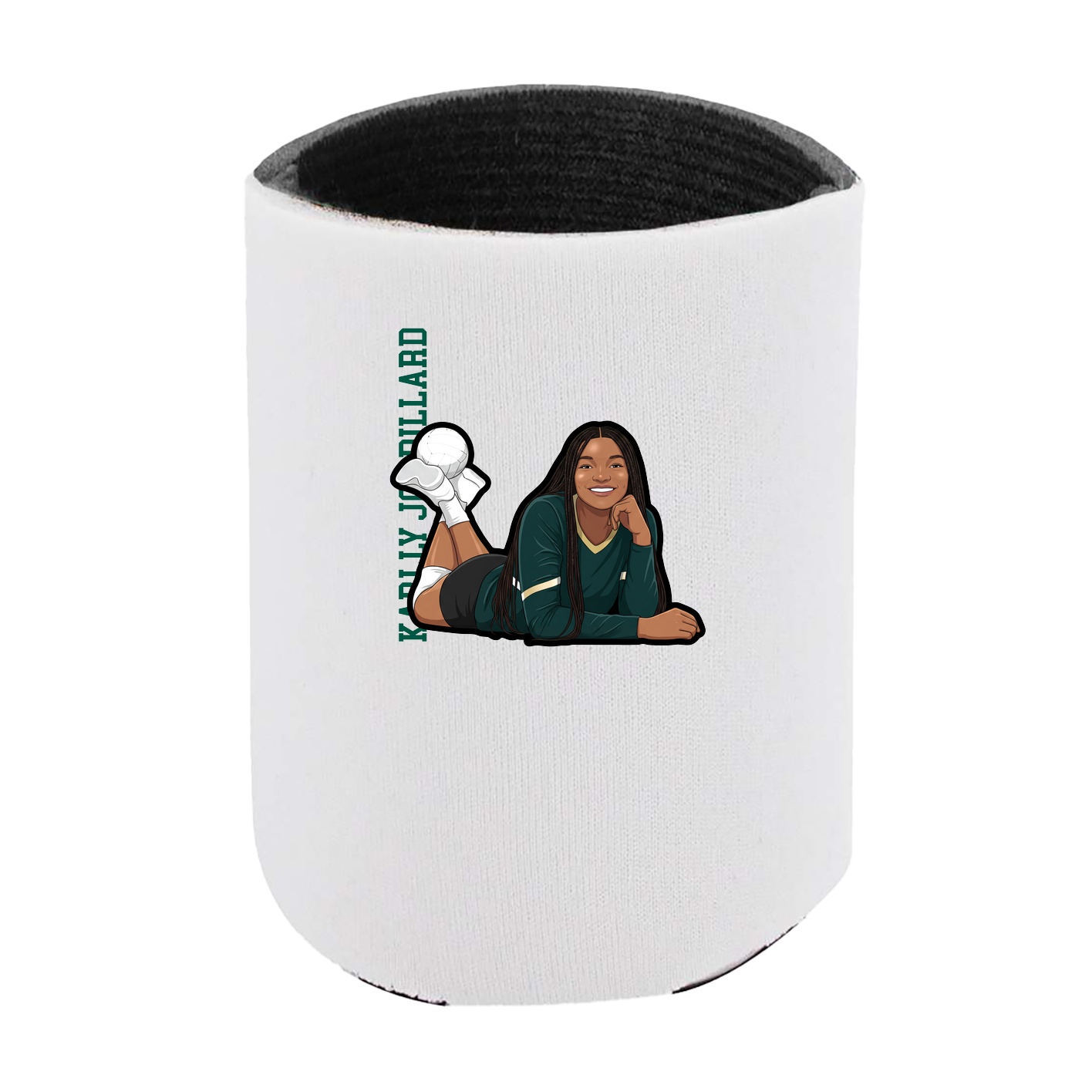 Can Holder — Name Vertical in White