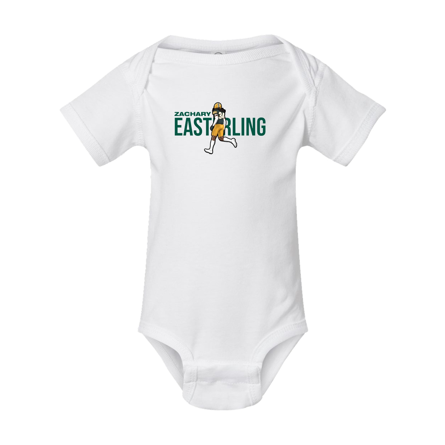 Baby Onesie — Player Name in White
