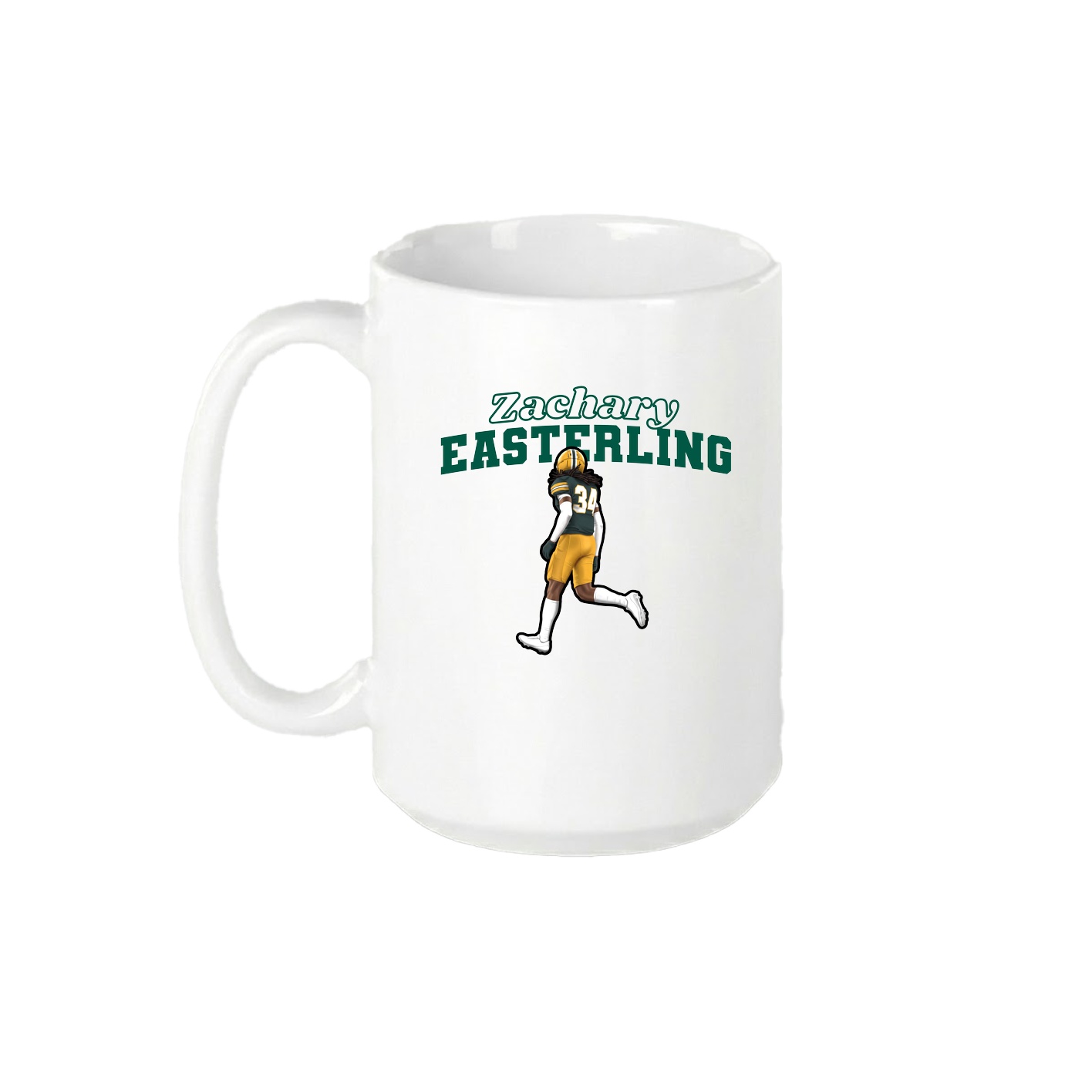 15oz Coffee Mug — Name Arch in White