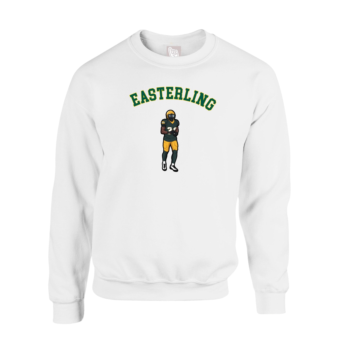Fleece Crew — Shirsey Arch in White