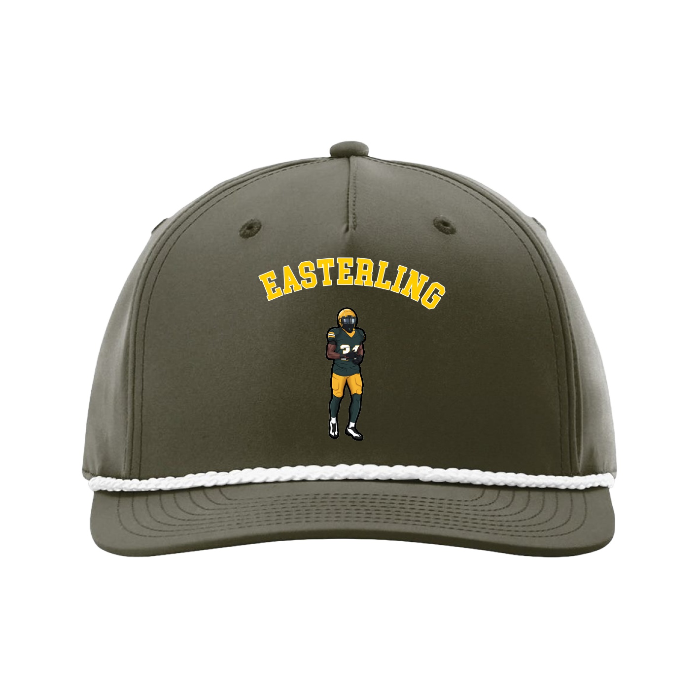 Five-Panel Classic Rope Cap — Shirsey Arch in Green