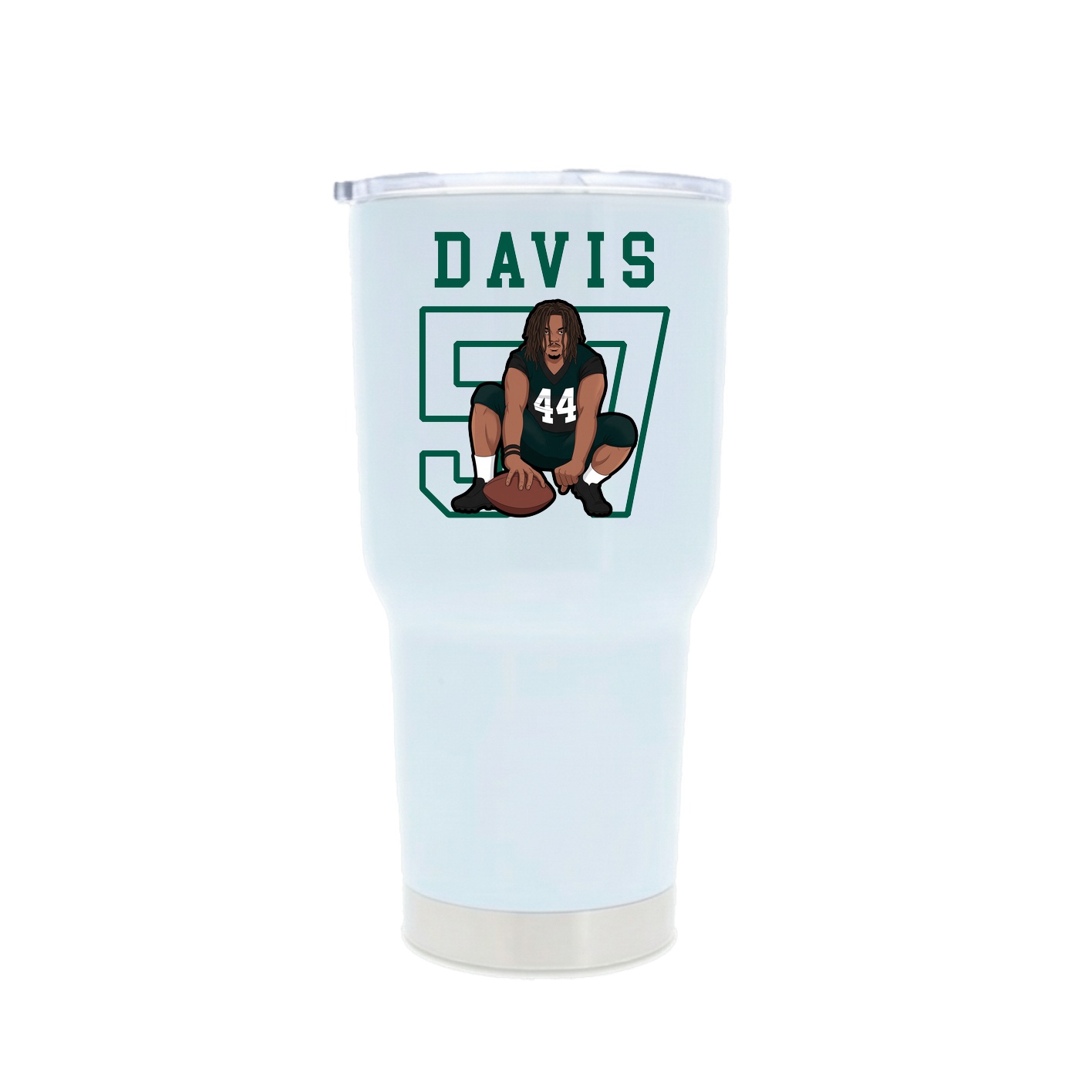 30oz Stainless Steel Tumbler — Shirsey in White