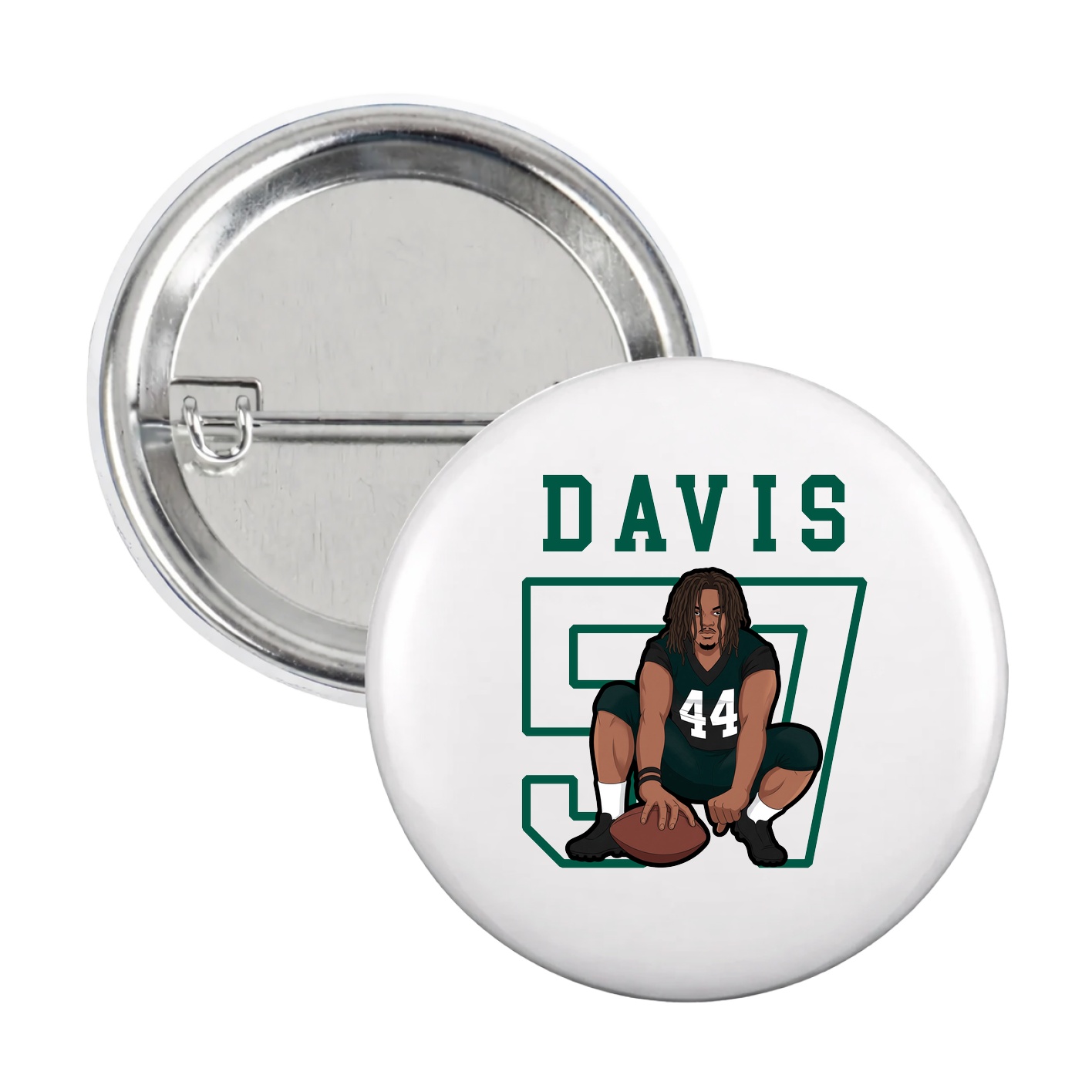Game Day Button — Shirsey in White