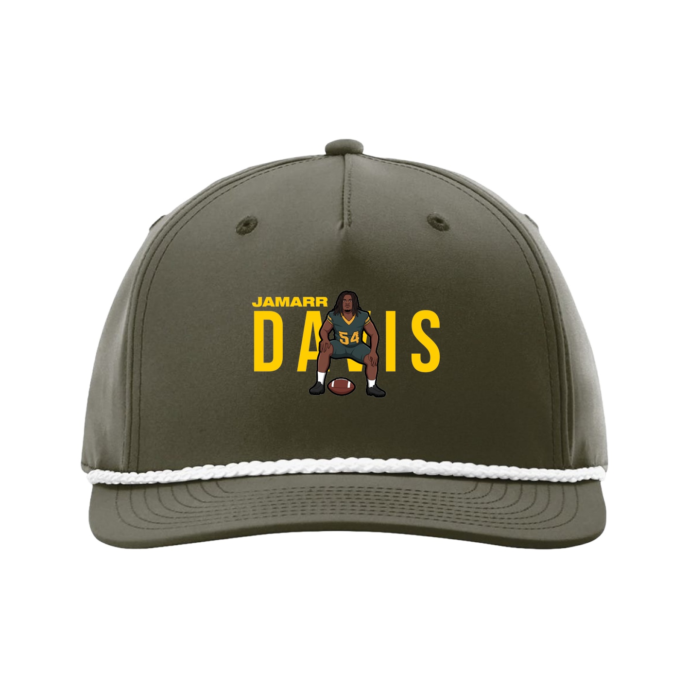 Five-Panel Classic Rope Cap — Player Name in Green