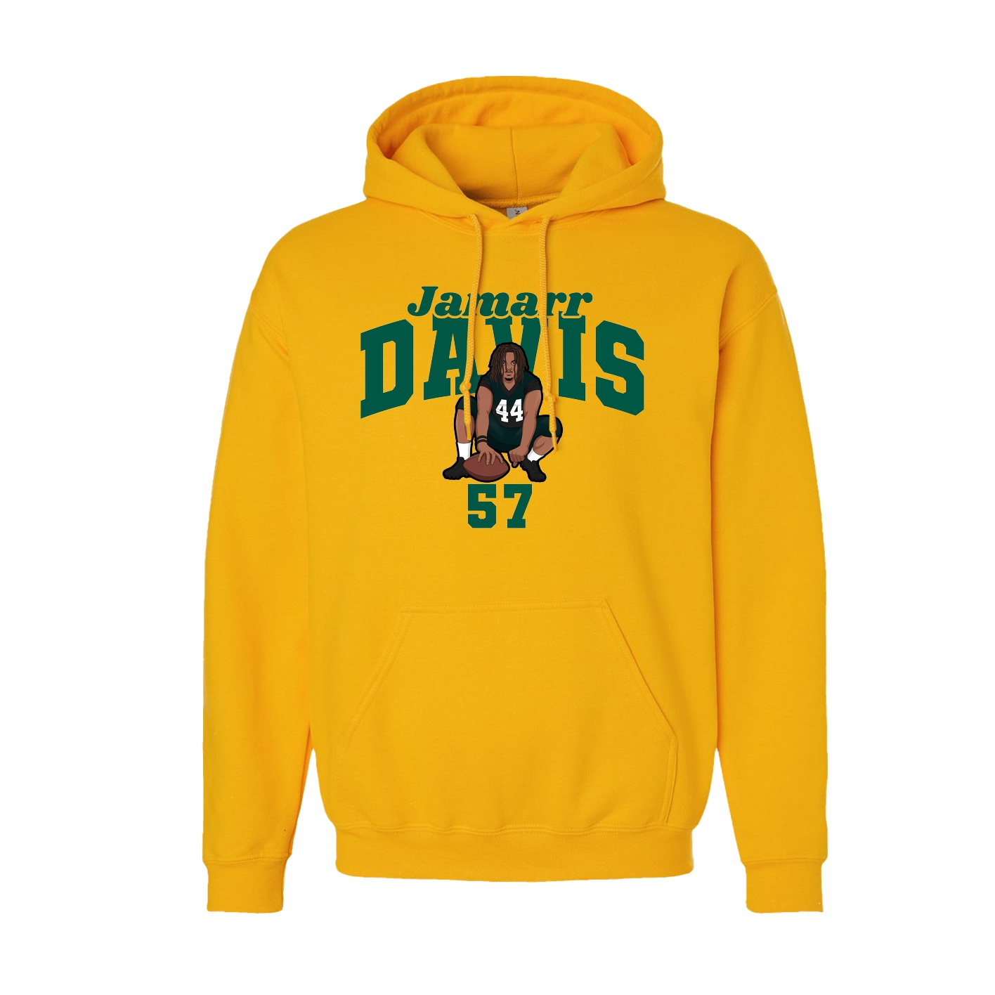 Youth Hoodie — Signature Arch in Gold