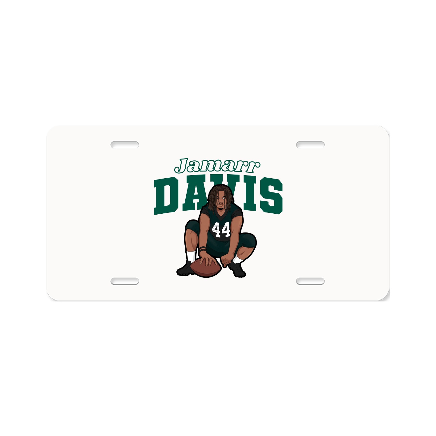 License Plate — Name Arch in Classic