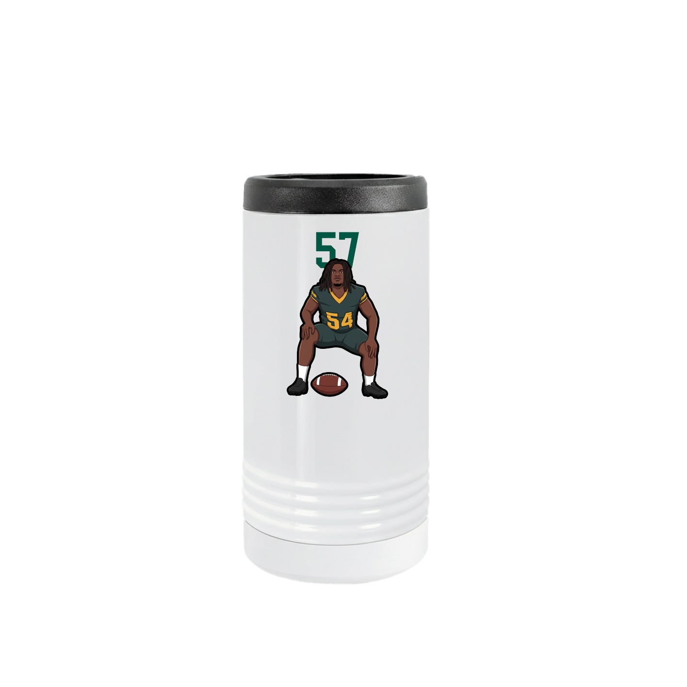Slim Beverage Holder — Number Top in White