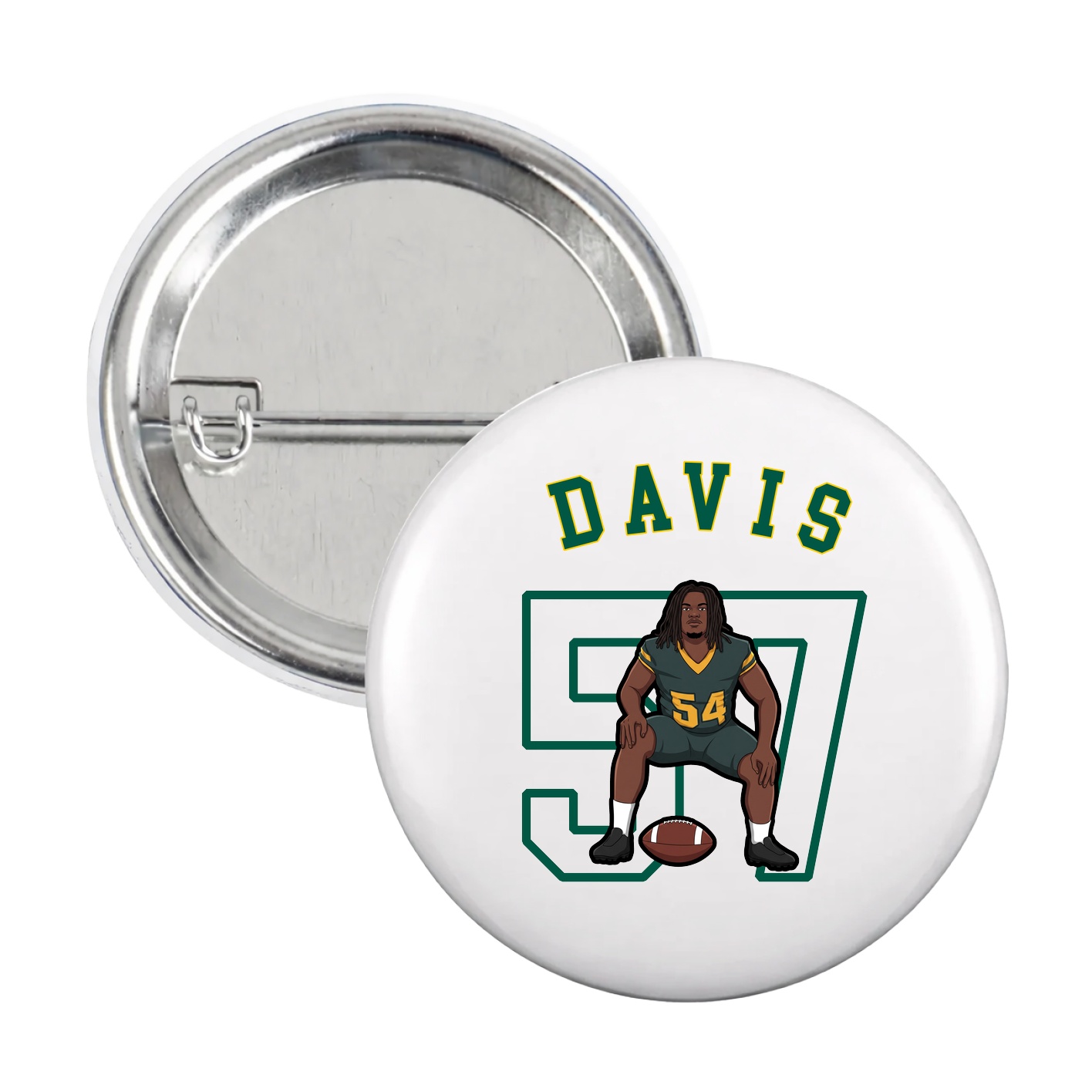 Game Day Button — Shirsey Arch in White