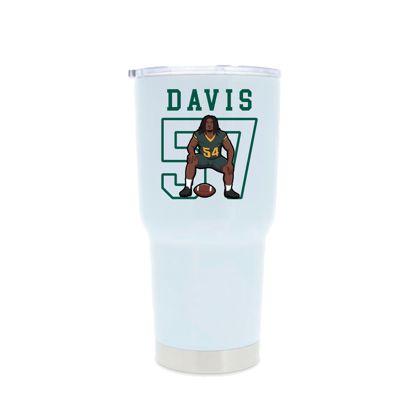 30oz Stainless Steel Tumbler — Shirsey in White