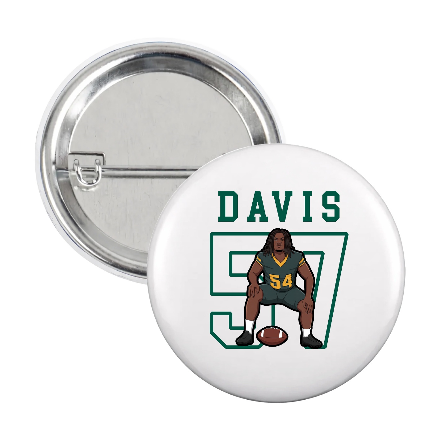 Game Day Button — Shirsey in White
