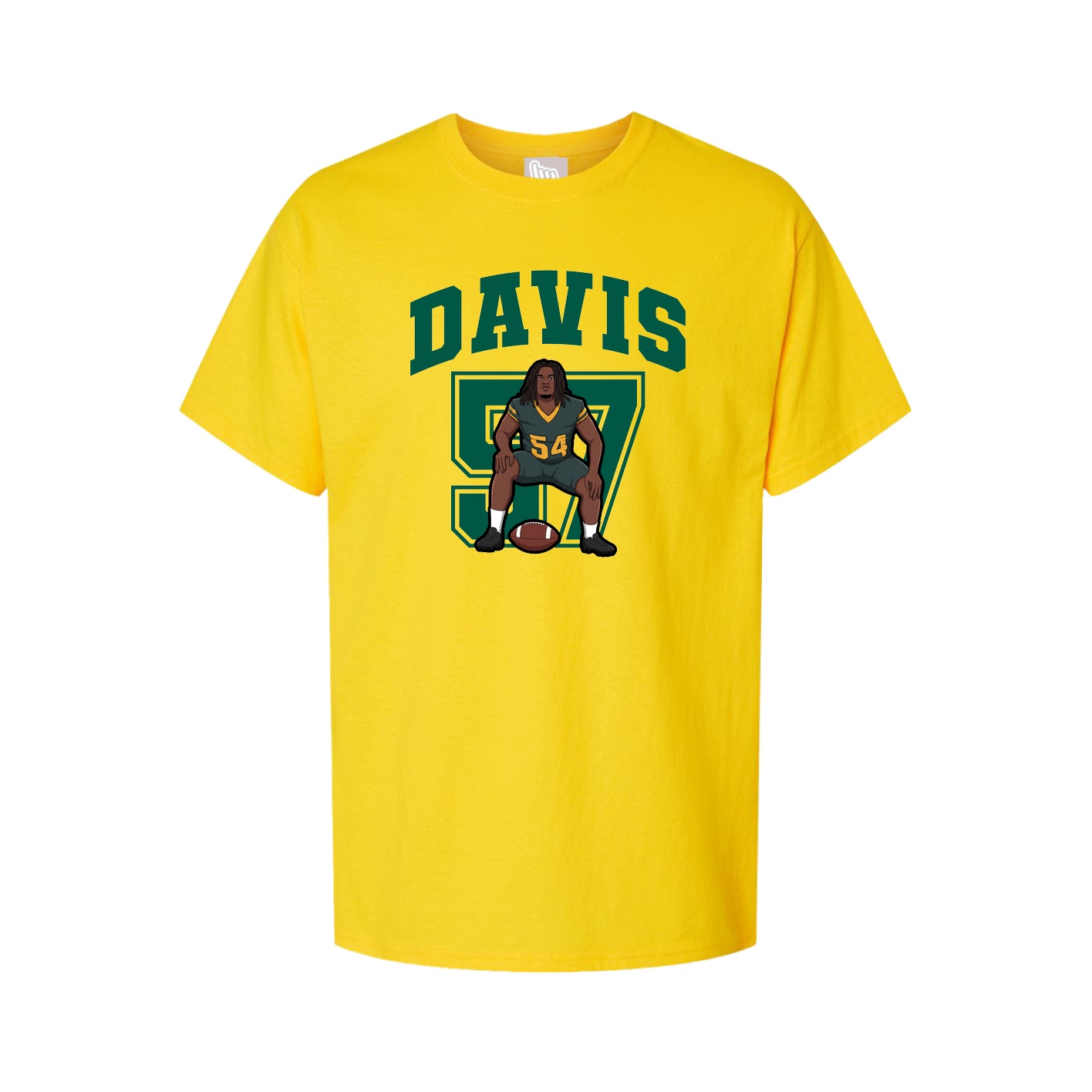Youth Tee — Number in Gold